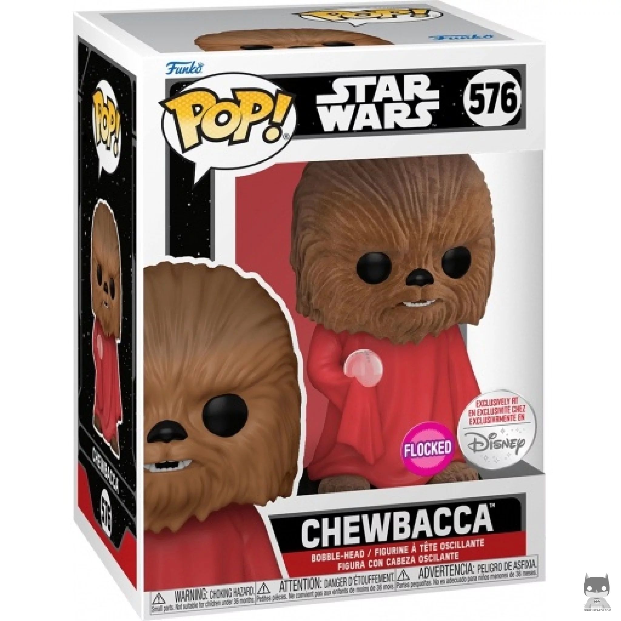 Chewbacca with Robe & Orb (Flocked) Funko Pop! figure in its box
