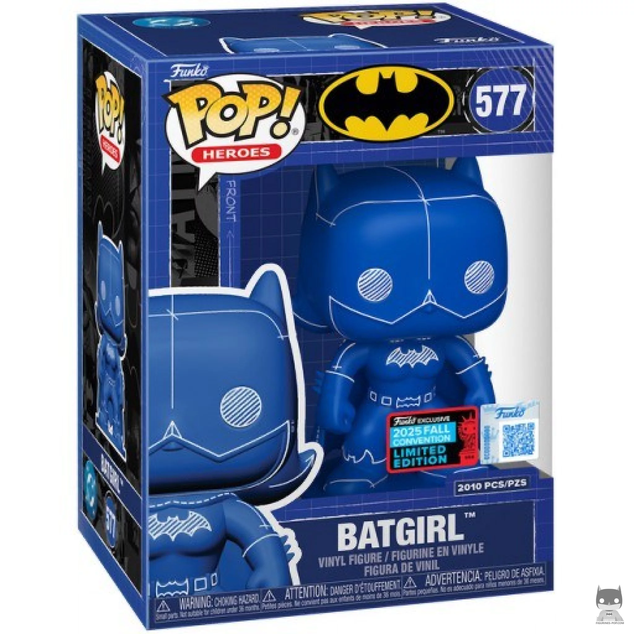 Batgirl (Blue) Funko Pop! figure in its box