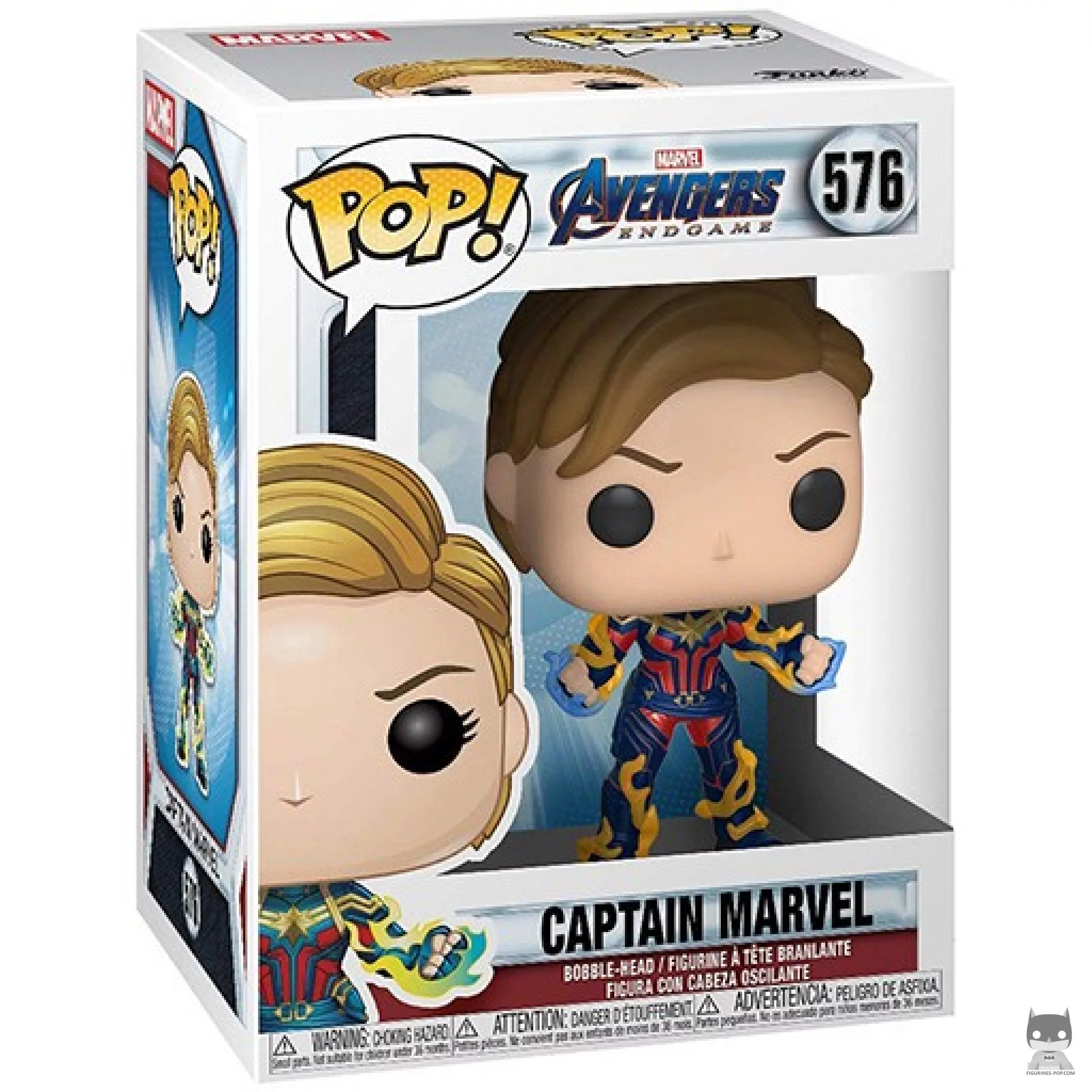 Captain Marvel Funko Pop! figure in its box