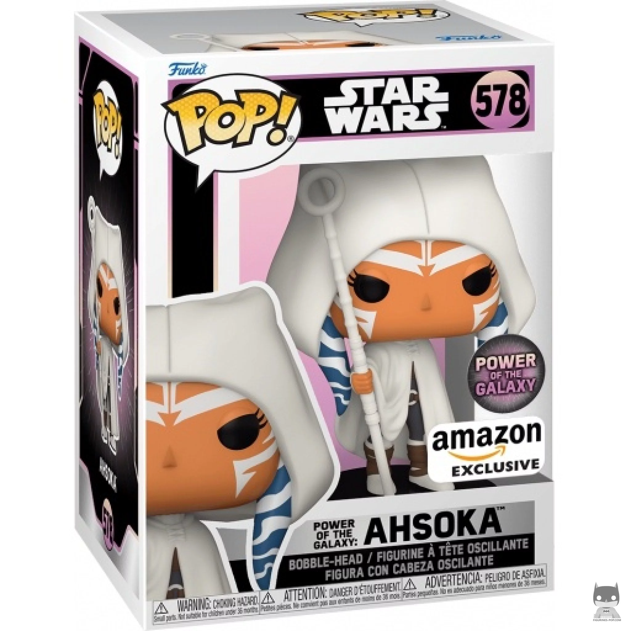 Ahsoka Funko Pop! figure in its box