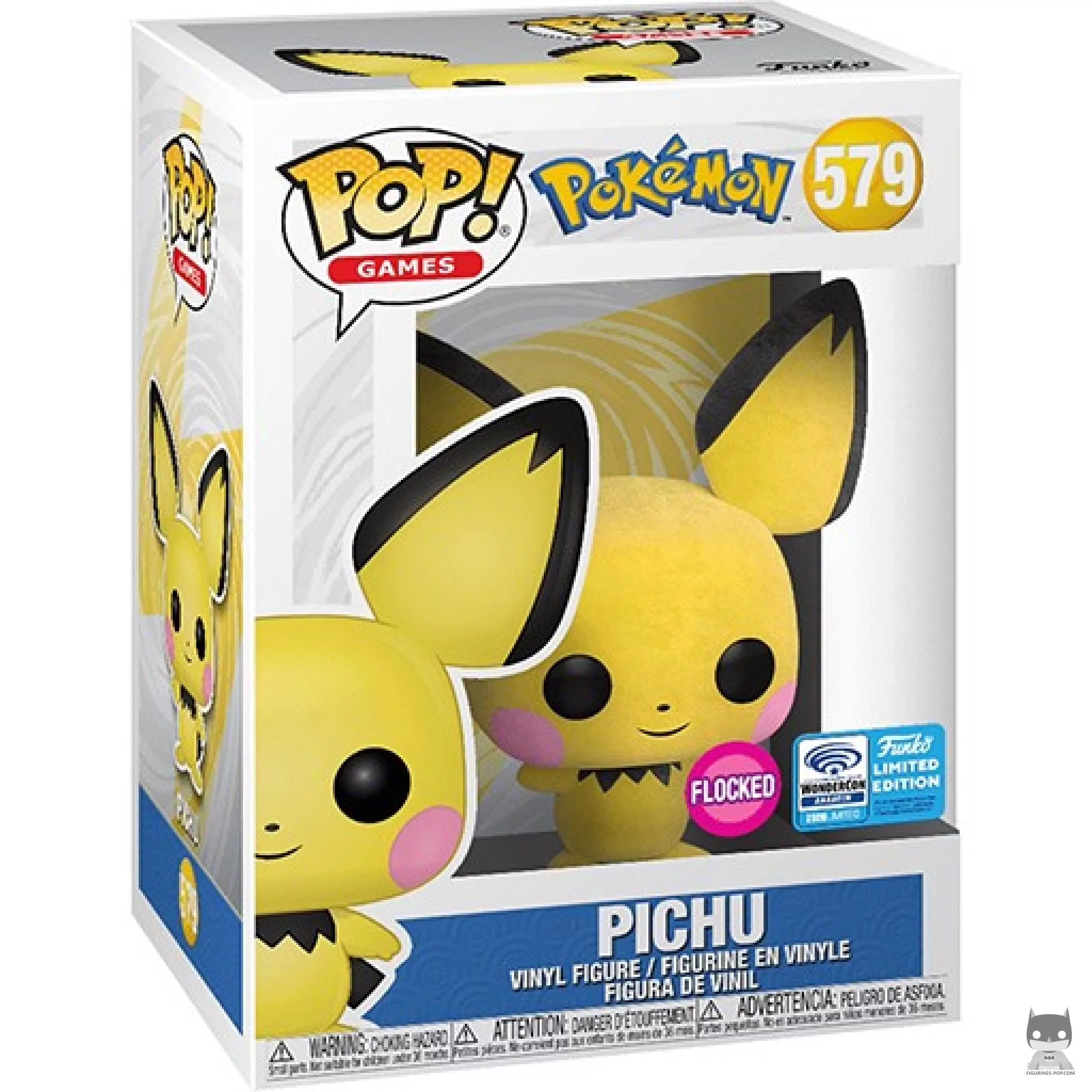 Pichu (Flocked) Funko Pop! figure in its box