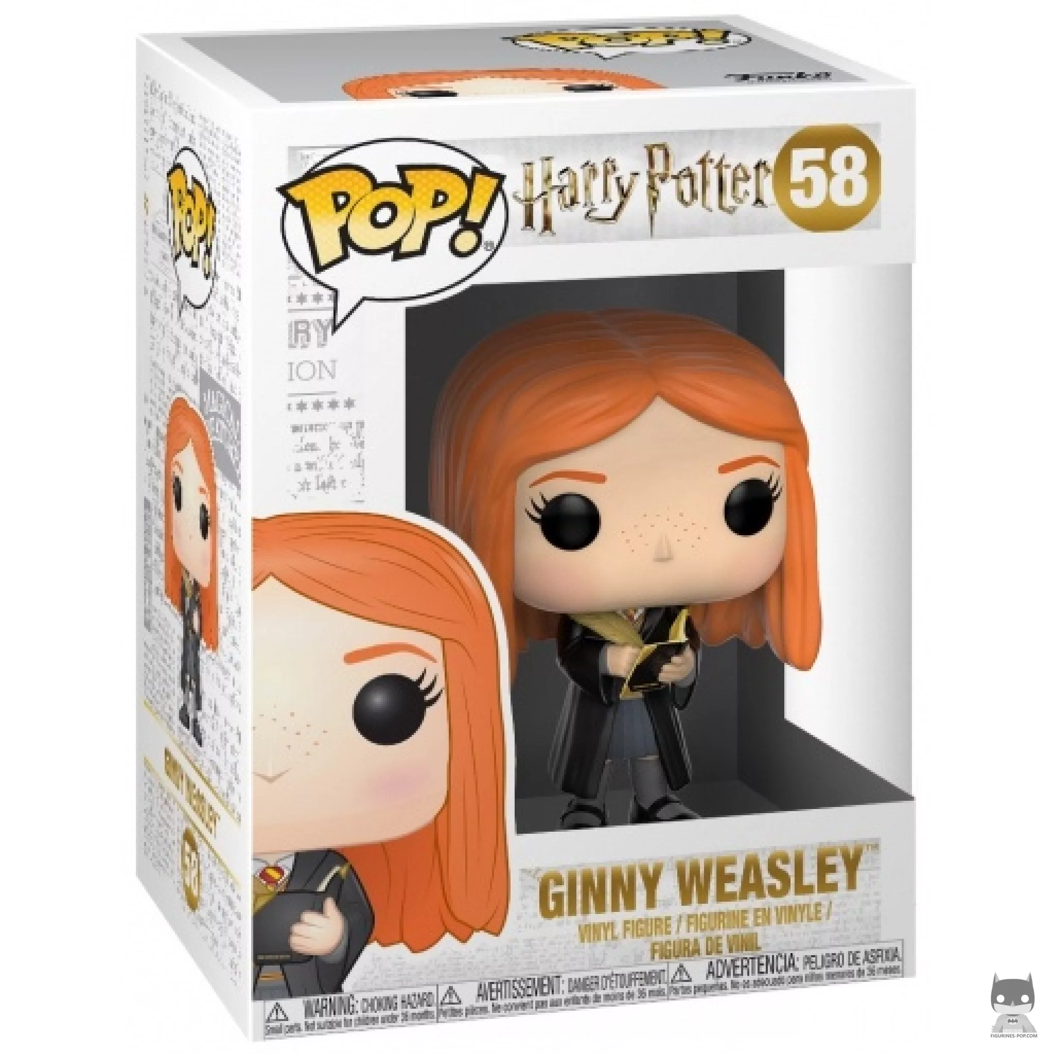 Ginny Weasley with Tom Riddle's diary Funko Pop! figure in its box