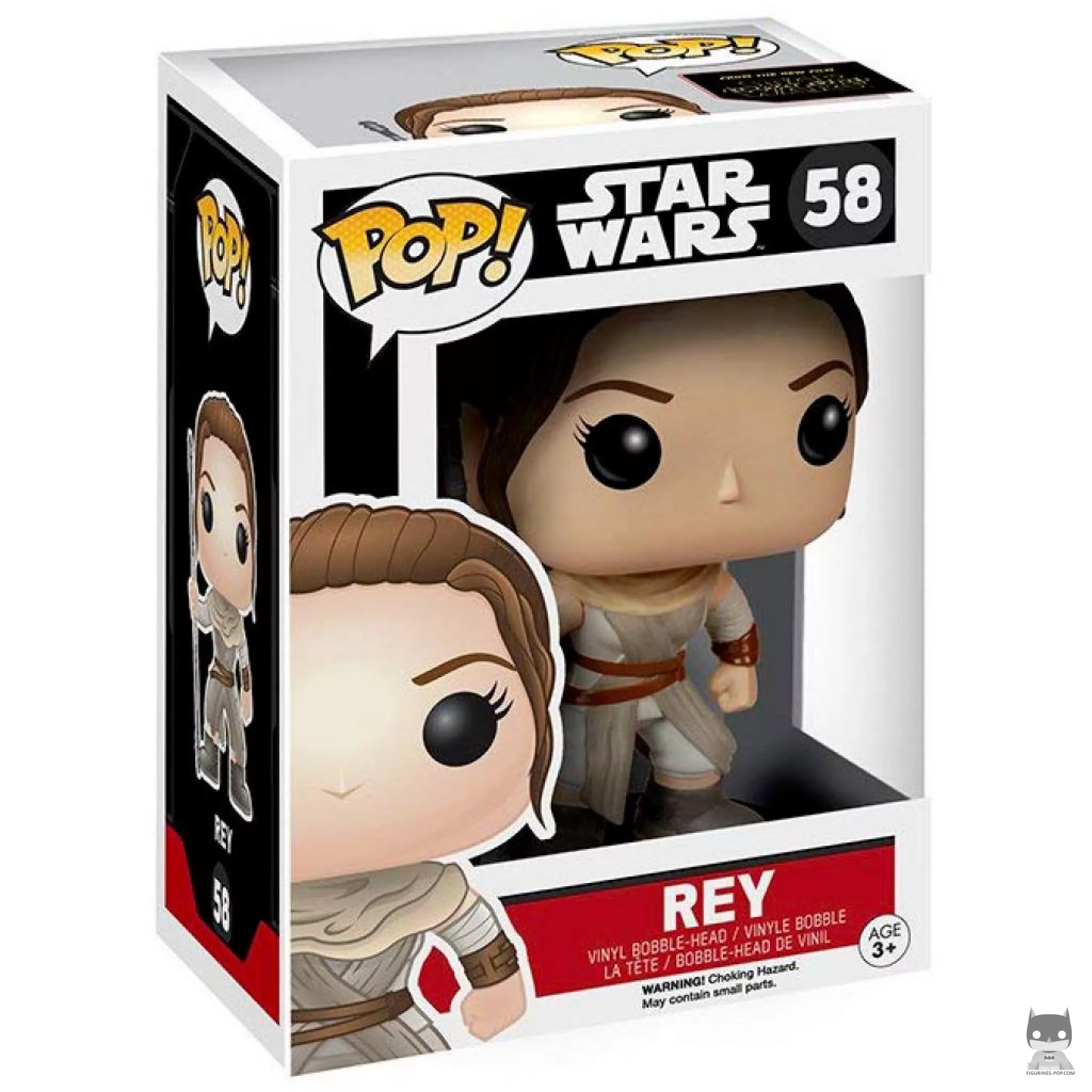 Rey Funko Pop! figure in its box