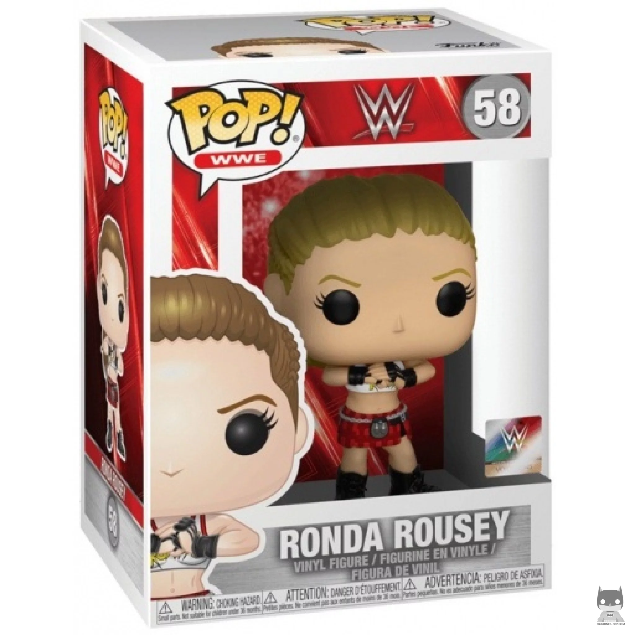 Ronda Rousey Funko Pop! figure in its box