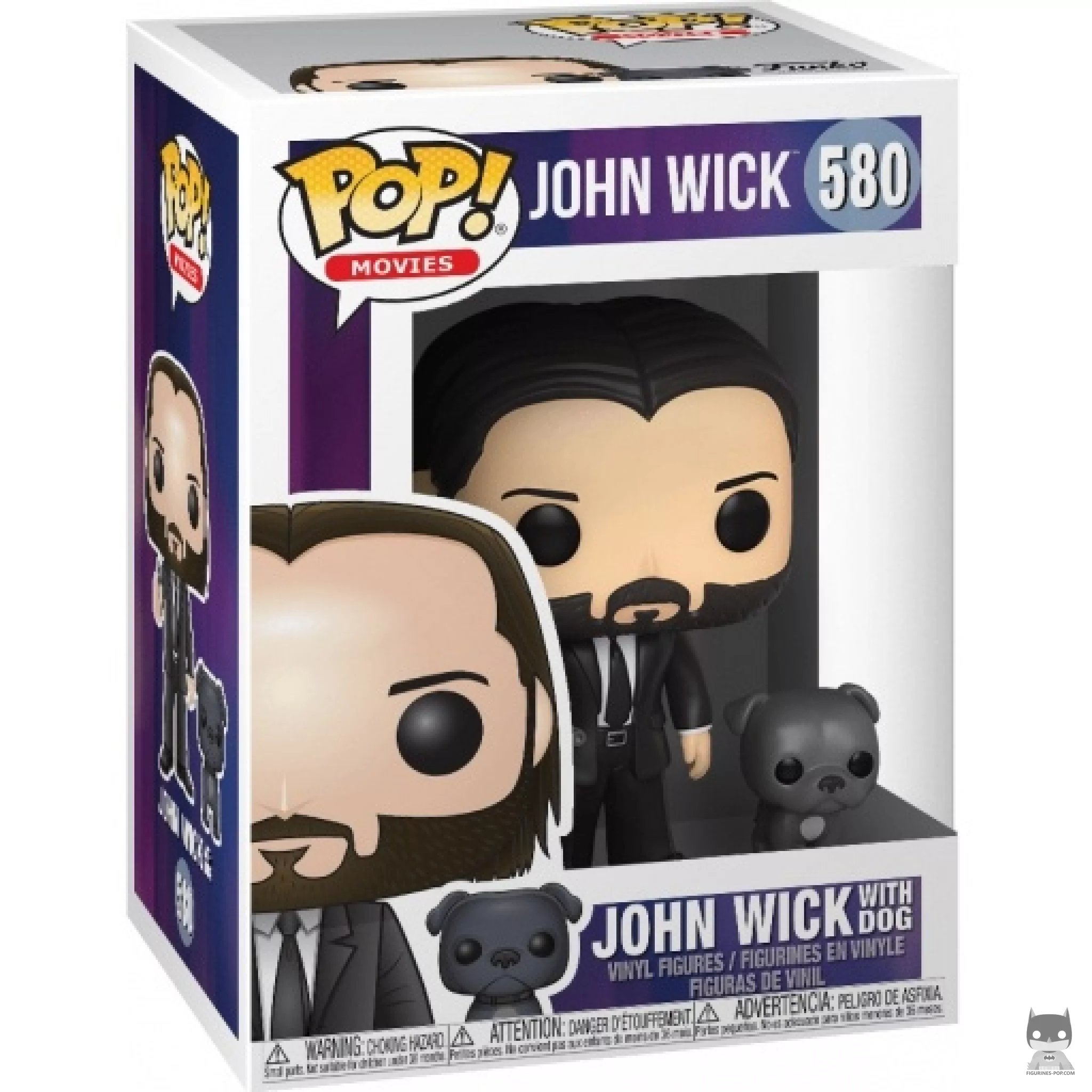 John Wick with Dog Funko Pop! figure in its box