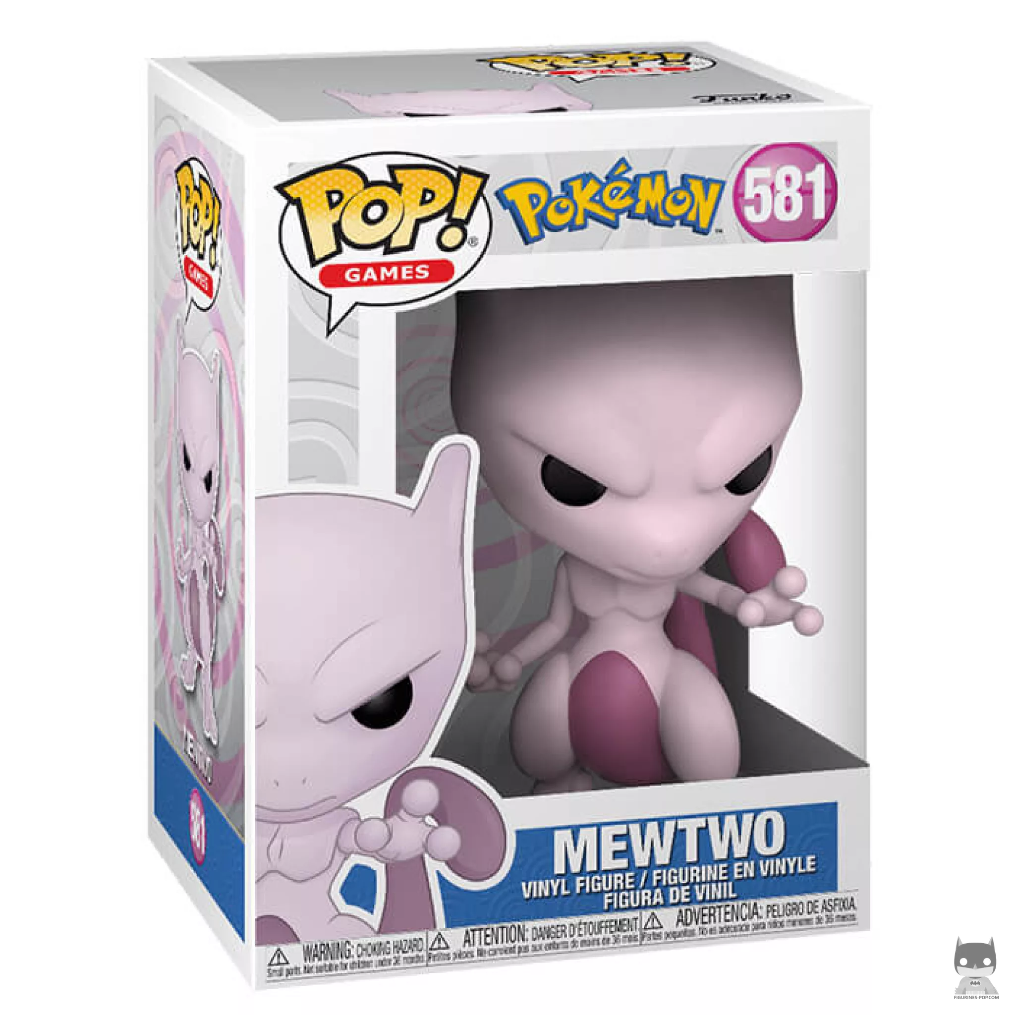 Mewtwo Funko Pop! figure in its box