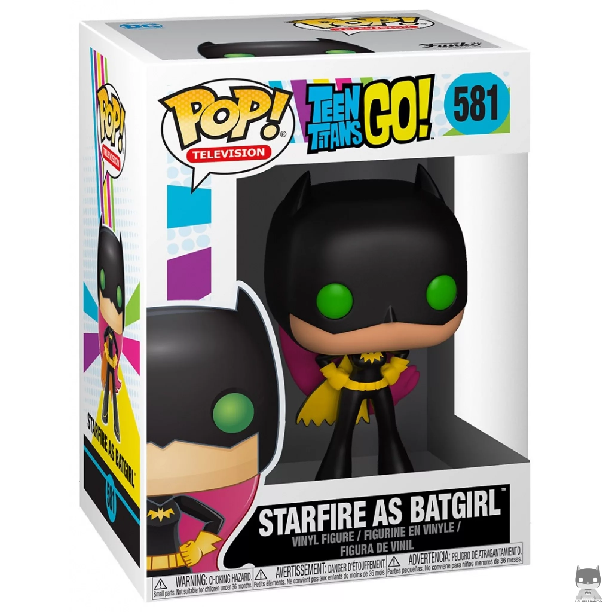 Starfire as Batgirl Funko Pop! figure in its box