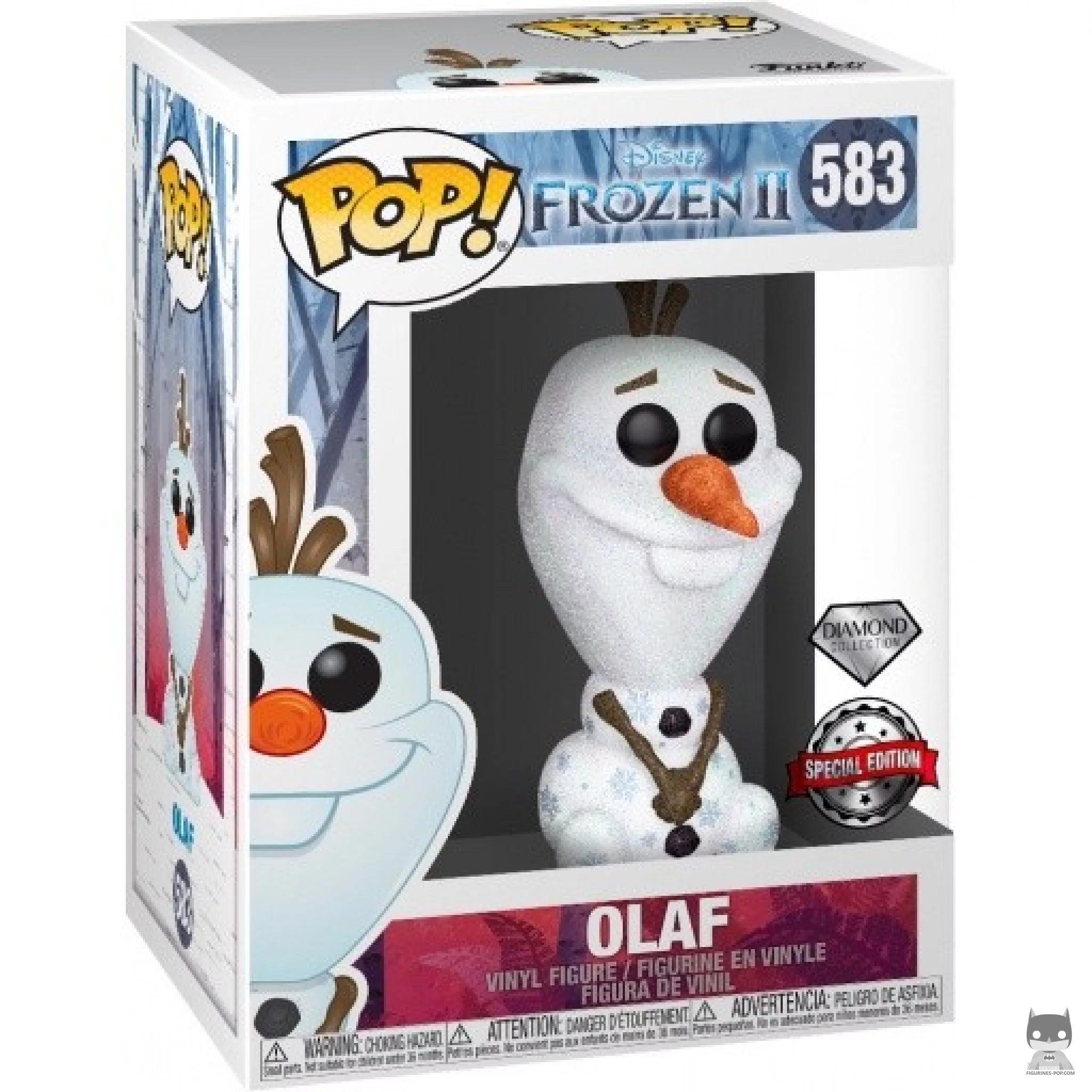 Olaf (Diamond Glitter) Funko Pop! figure in its box