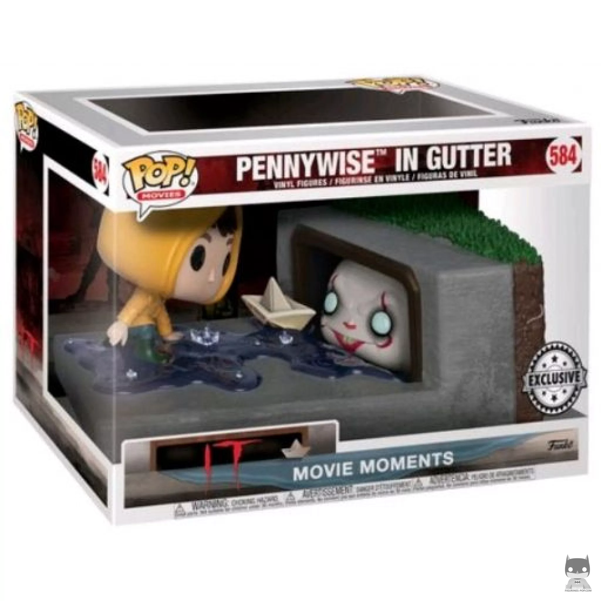 Pennywise in gutter Funko Pop! figure in its box