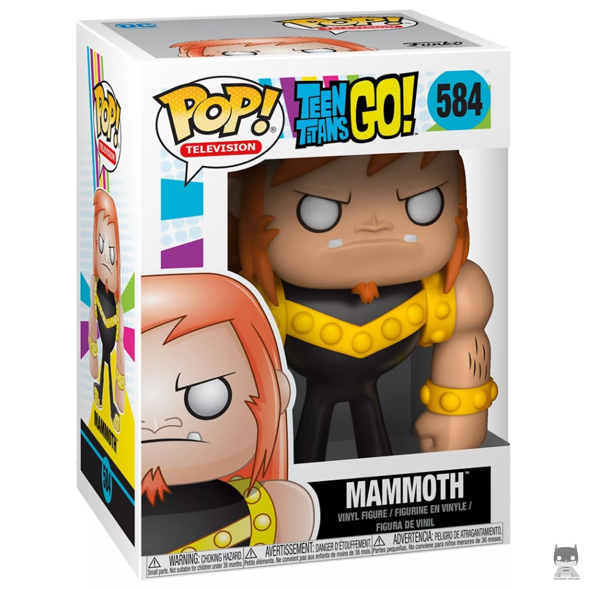 Mammoth Funko Pop! figure in its box