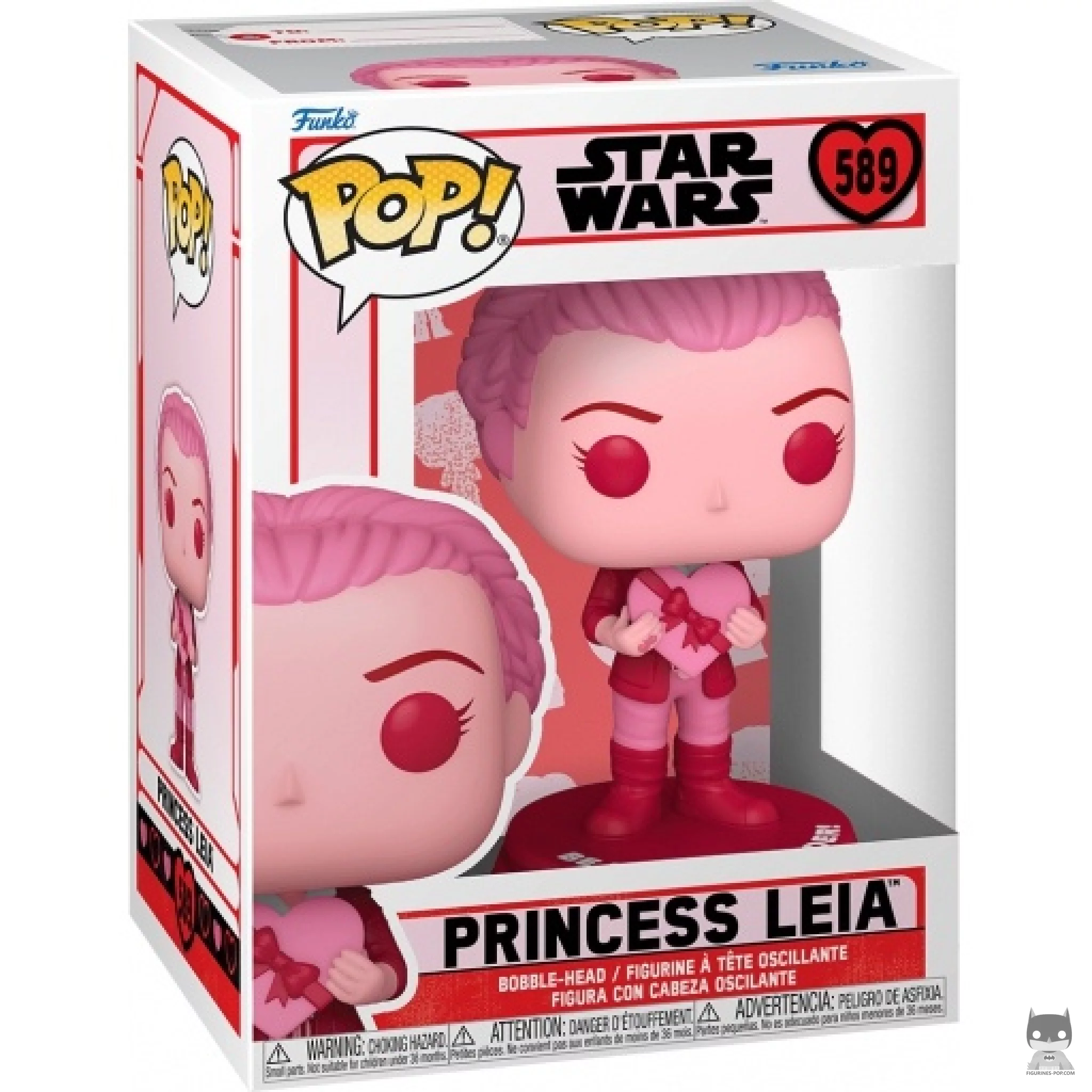 Princess Leia (Pink) Funko Pop! figure in its box