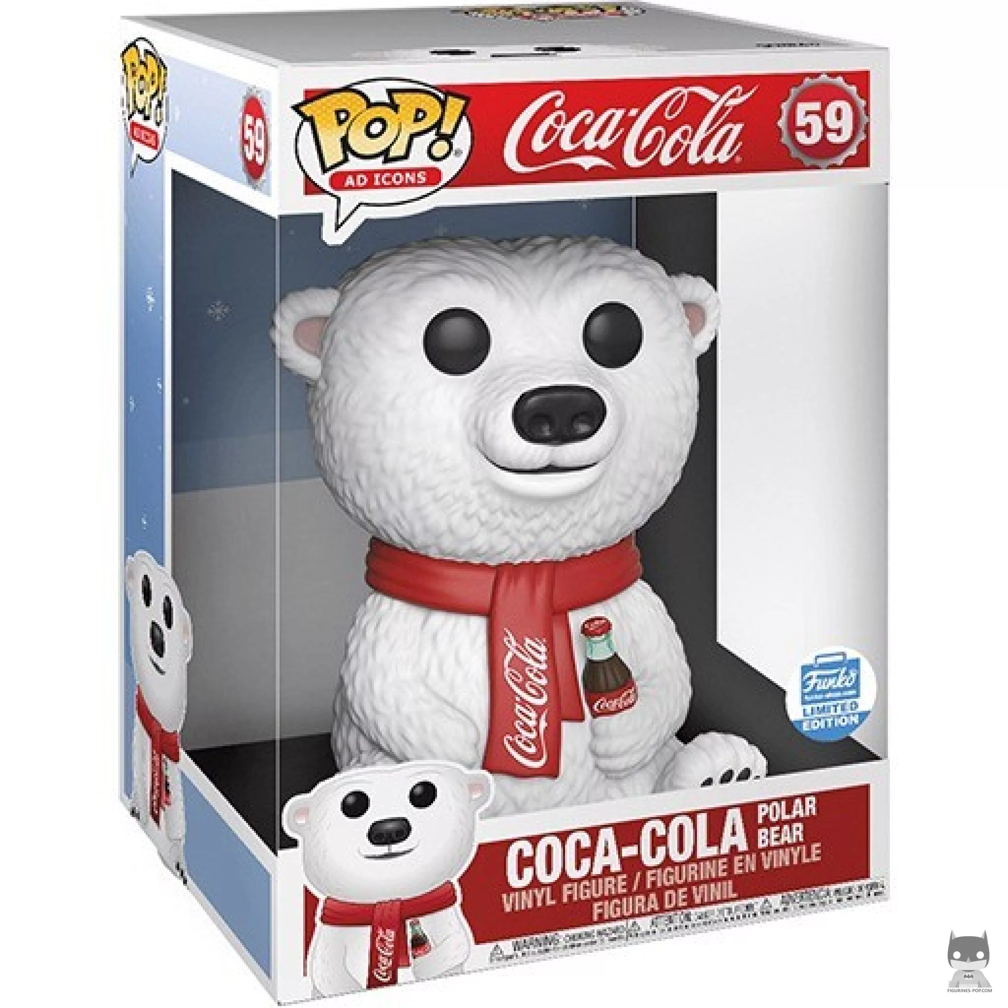 Coca-Cola Polar Bear (Supersized) Funko Pop! figure in its box