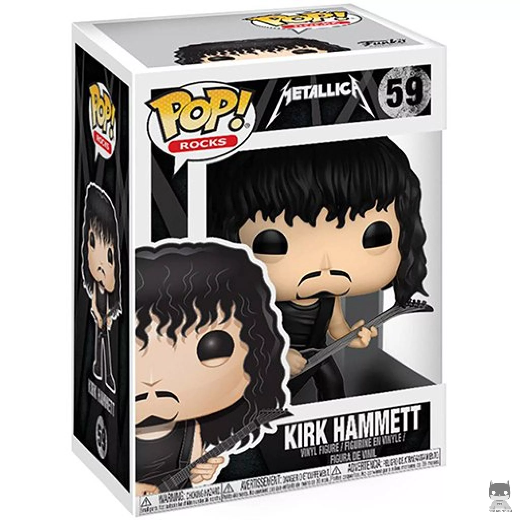 Kirk Hammett Funko Pop! figure in its box