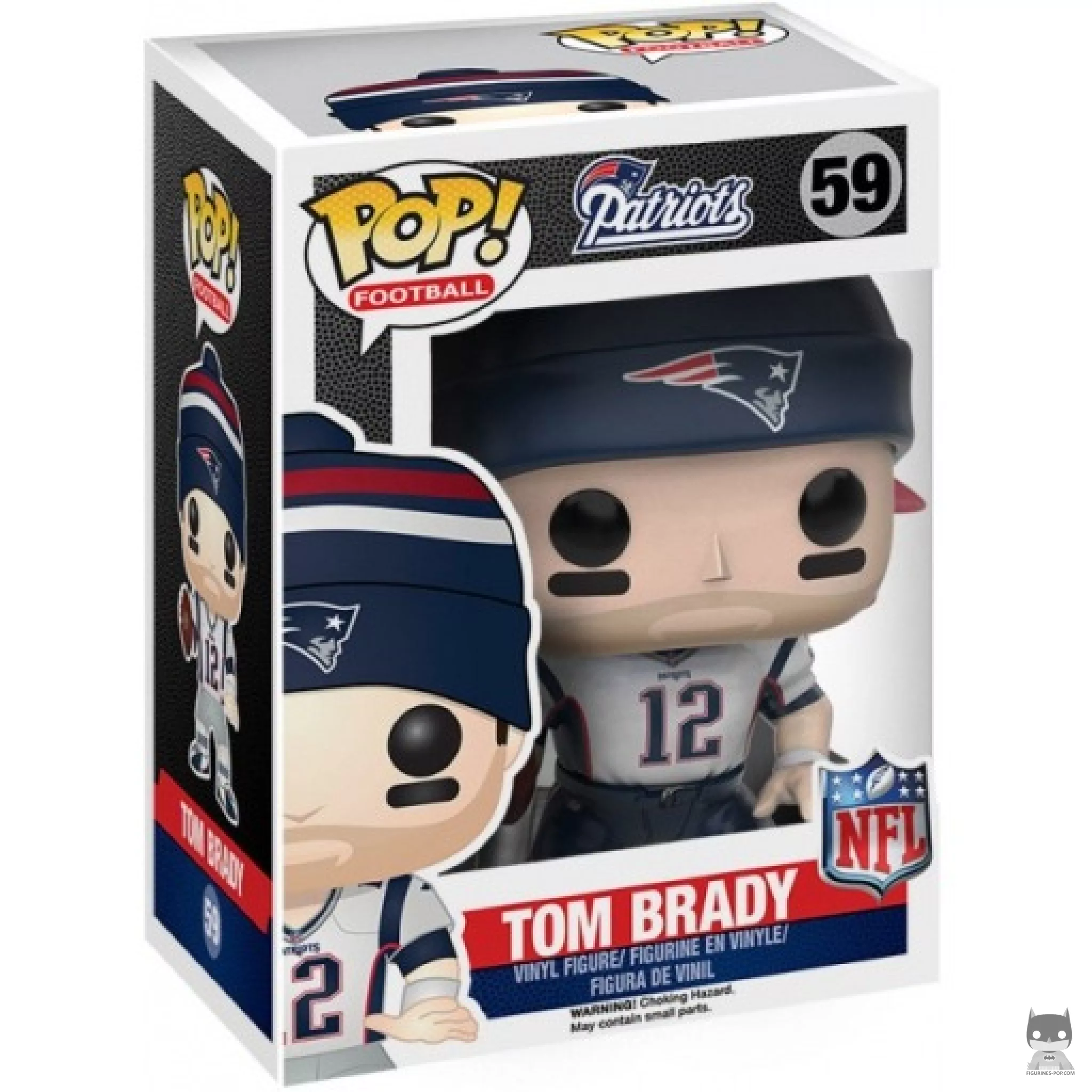 Tom Brady Funko Pop! figure in its box