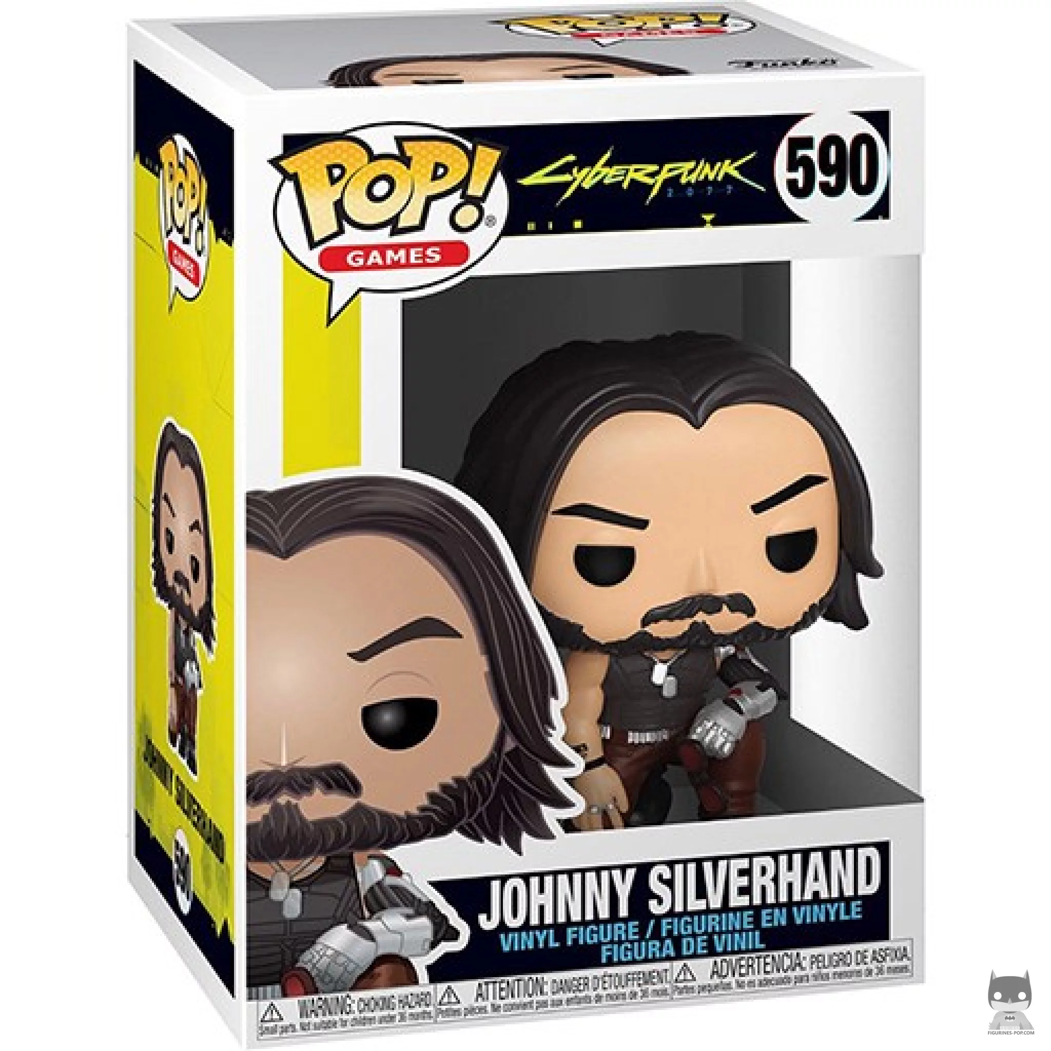 Johnny Silverhand Funko Pop! figure in its box