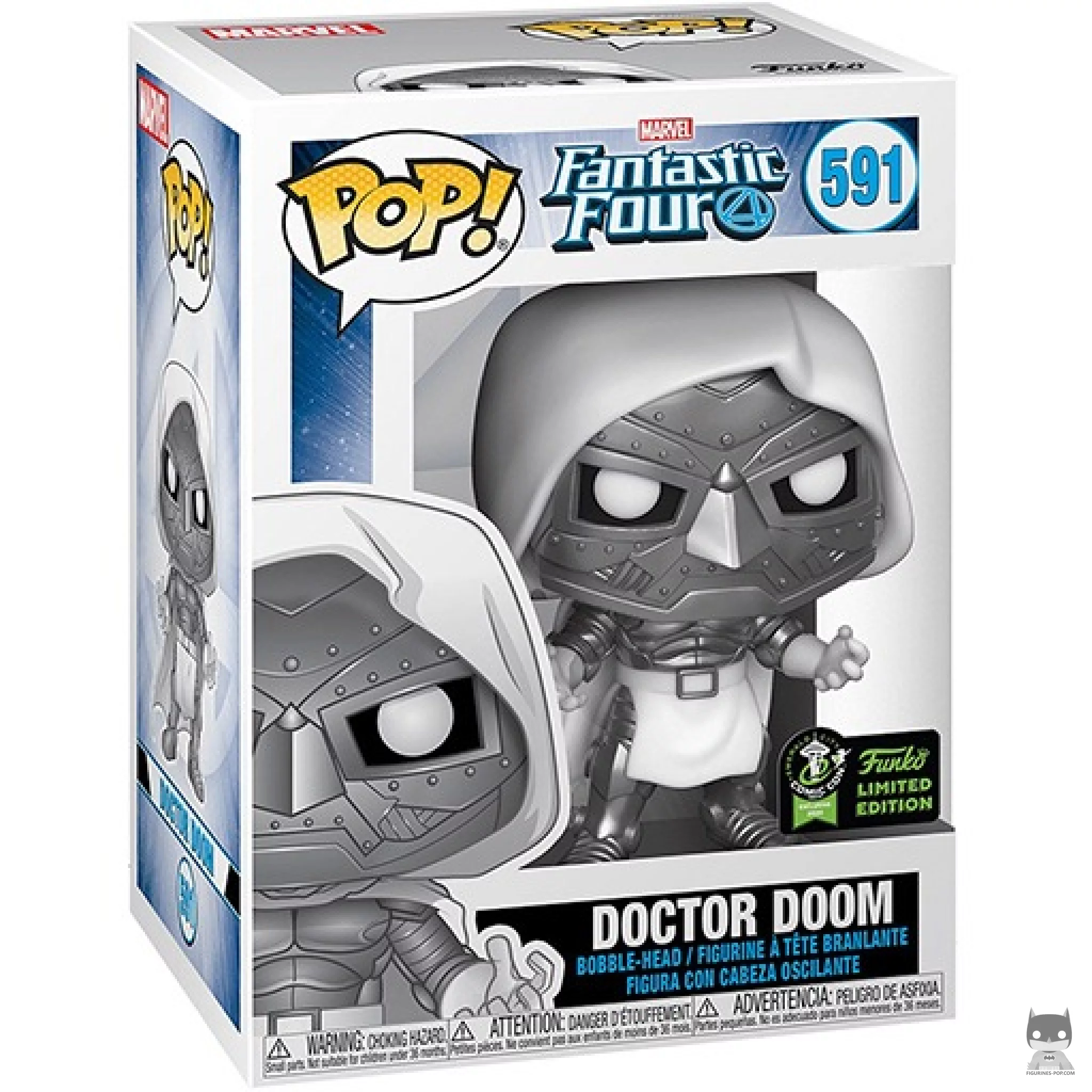 Doctor Doom Funko Pop! figure in its box