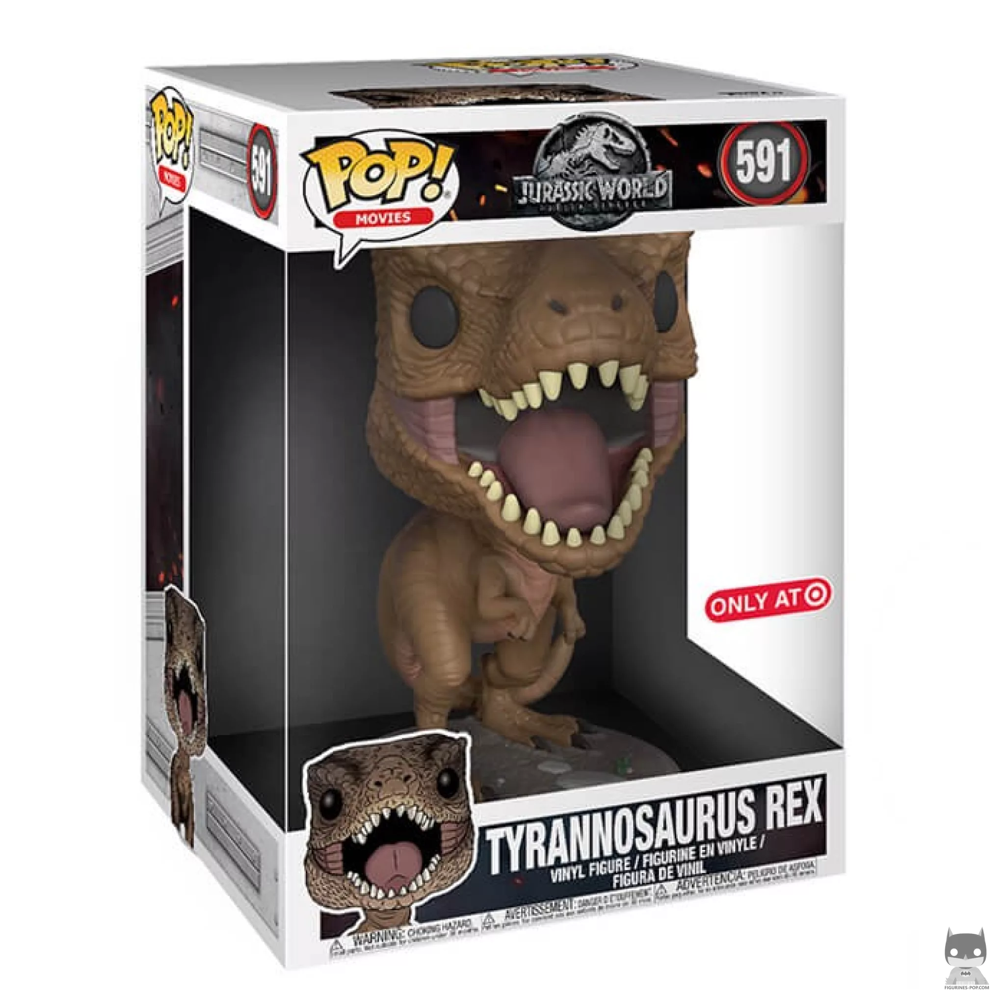 Tyrannosaurus Rex Funko Pop! figure in its box
