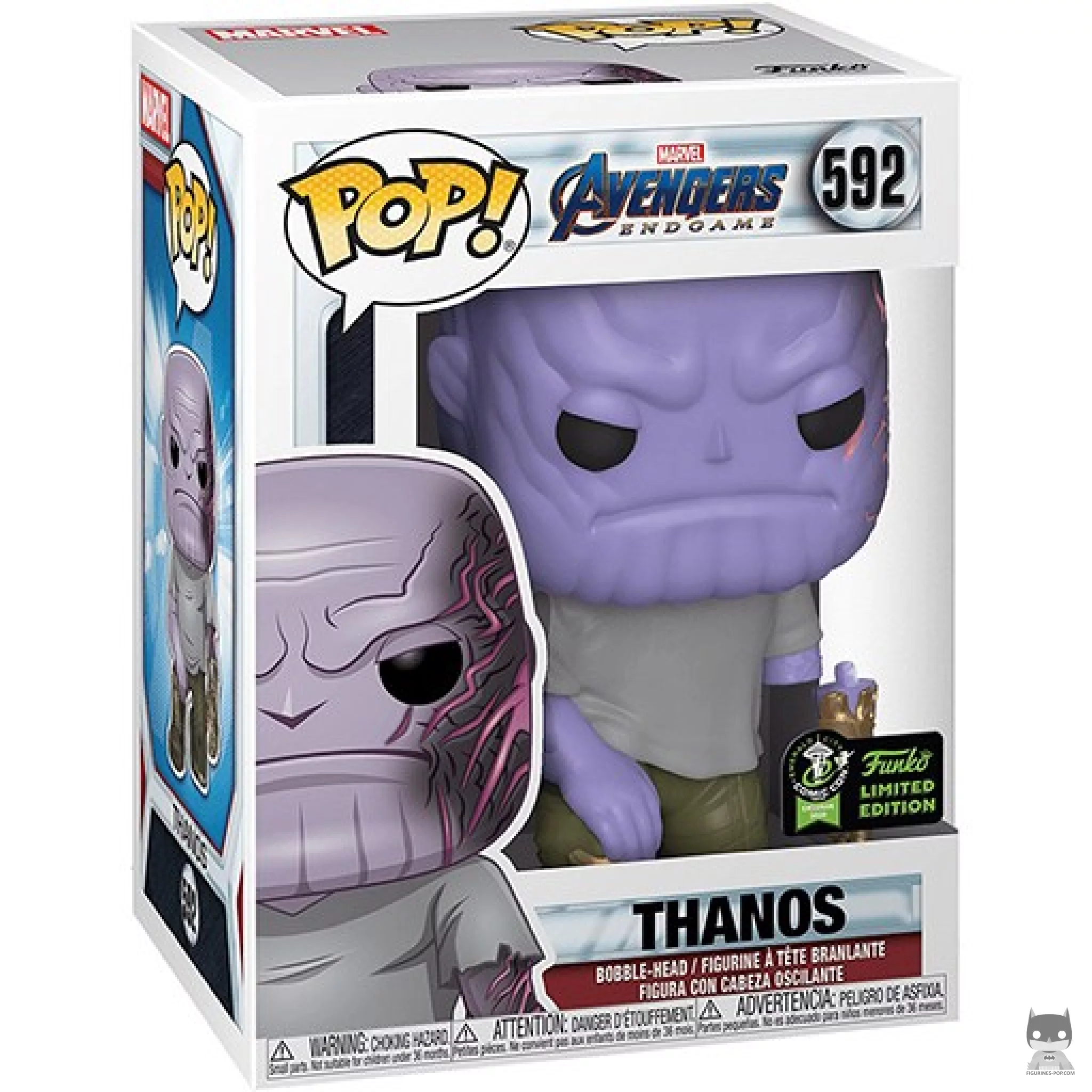 Thanos Funko Pop! figure in its box