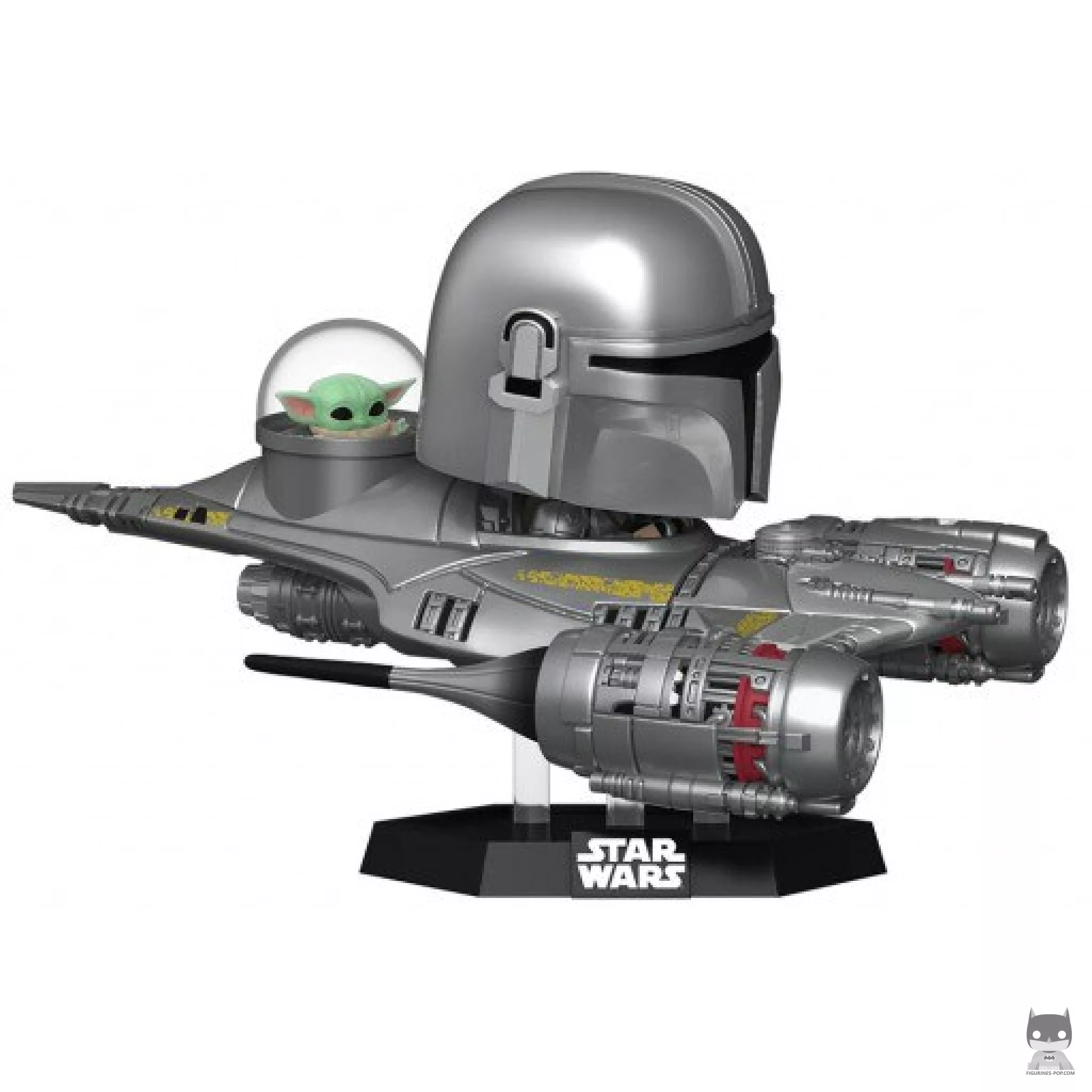 Hyperspace Heroes: Mandalorian in N1 Starfighter with Grogu Funko Pop! figure (The Mandalorian (Star Wars))