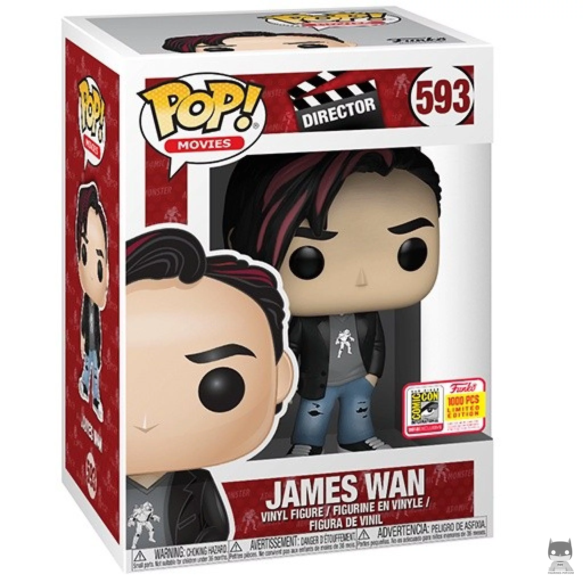 James Wan Funko Pop! figure in its box