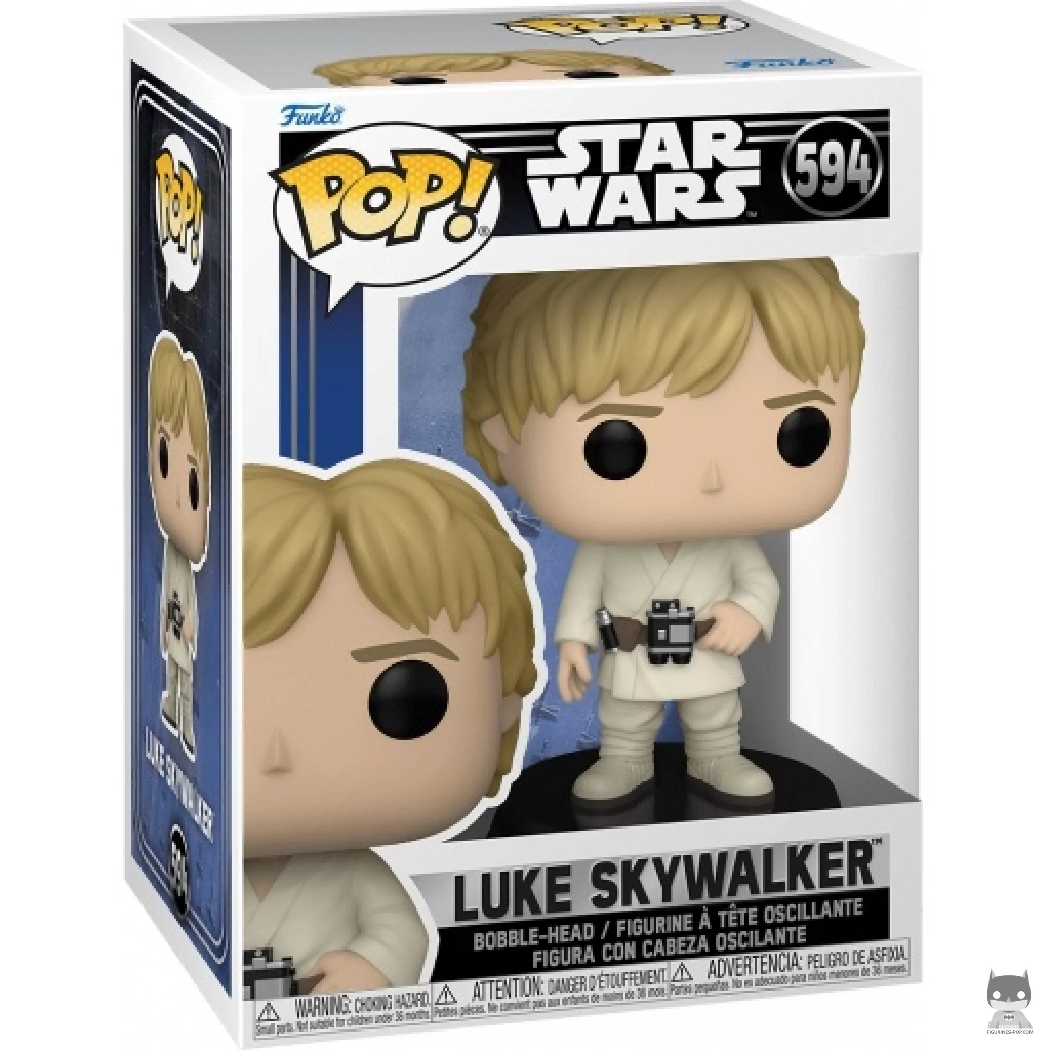 Luke Skywalker Funko Pop! figure in its box
