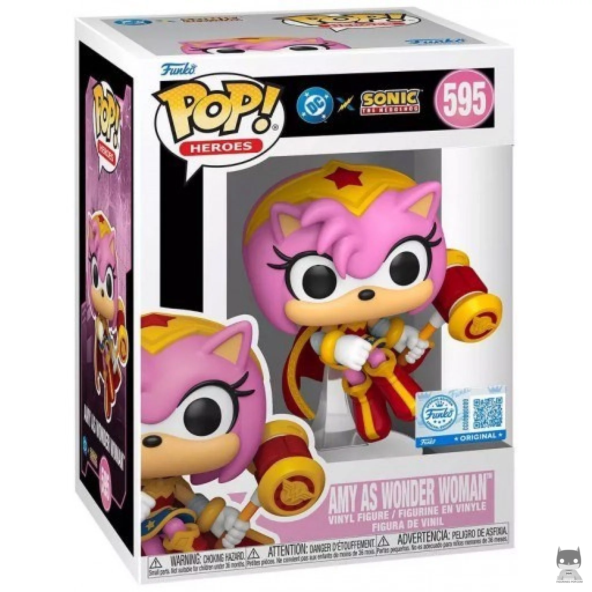 Amy as Wonder Woman Funko Pop! figure in its box