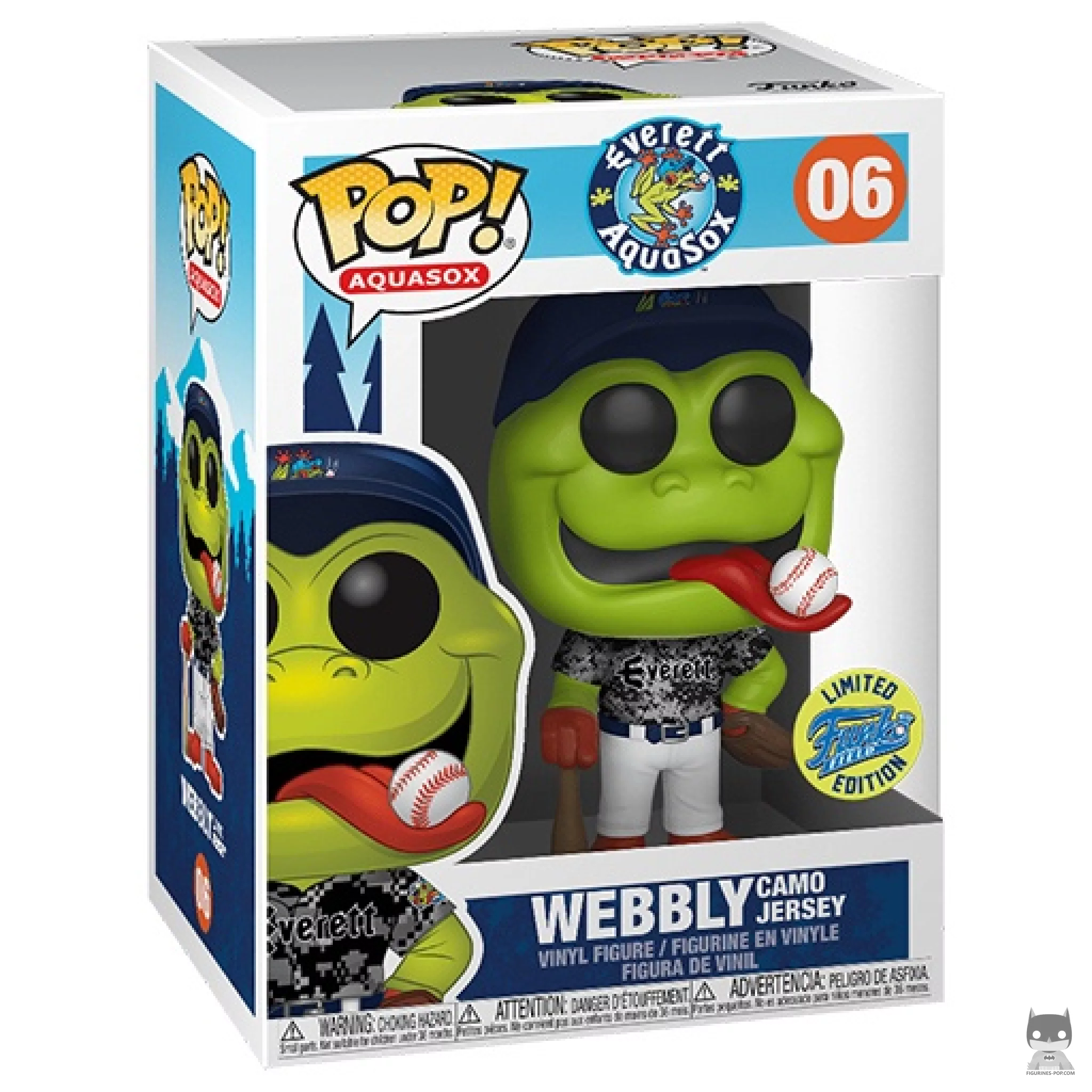 Webbly Camo Jersey Funko Pop! figure in its box