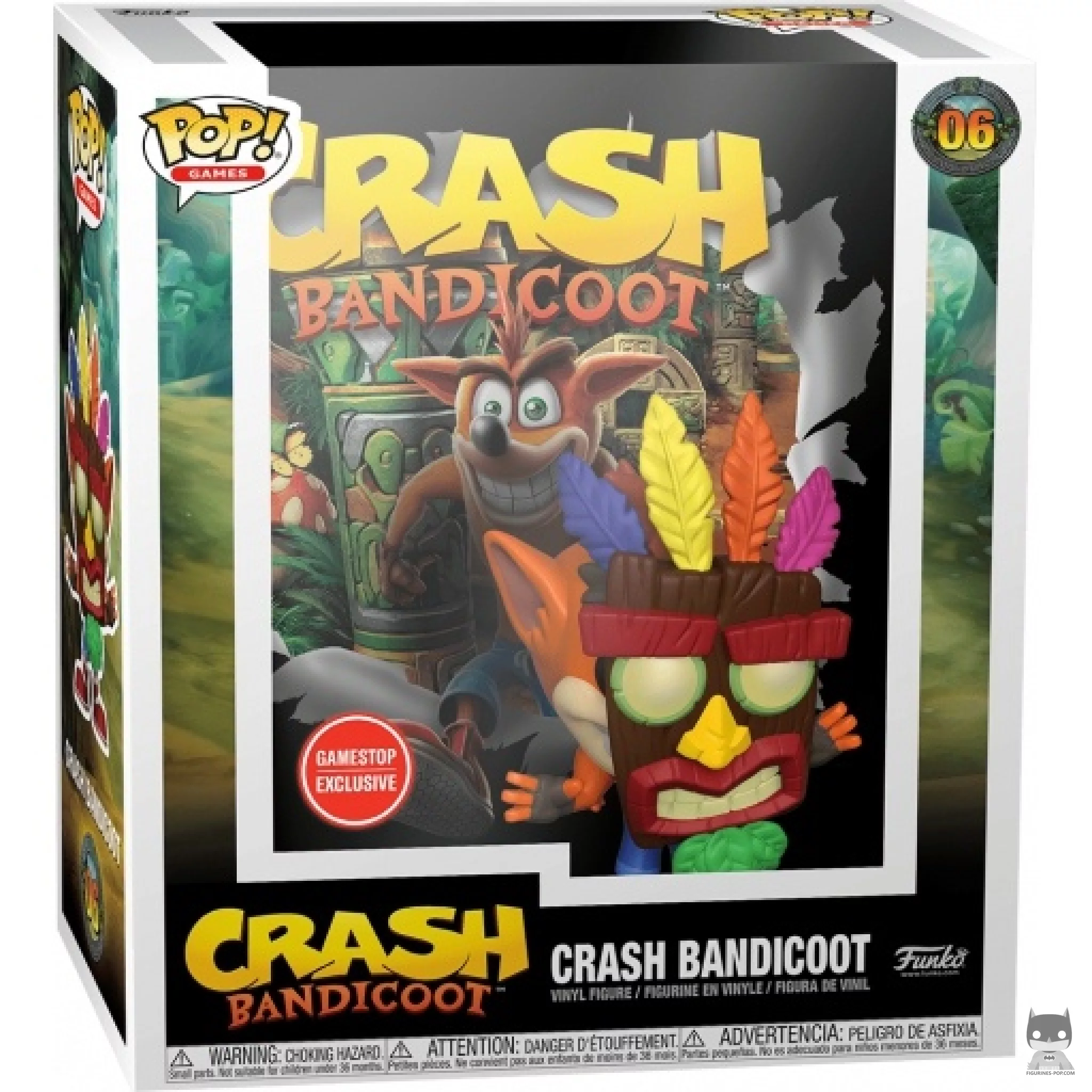 Crash Bandicoot Funko Pop! figure in its box