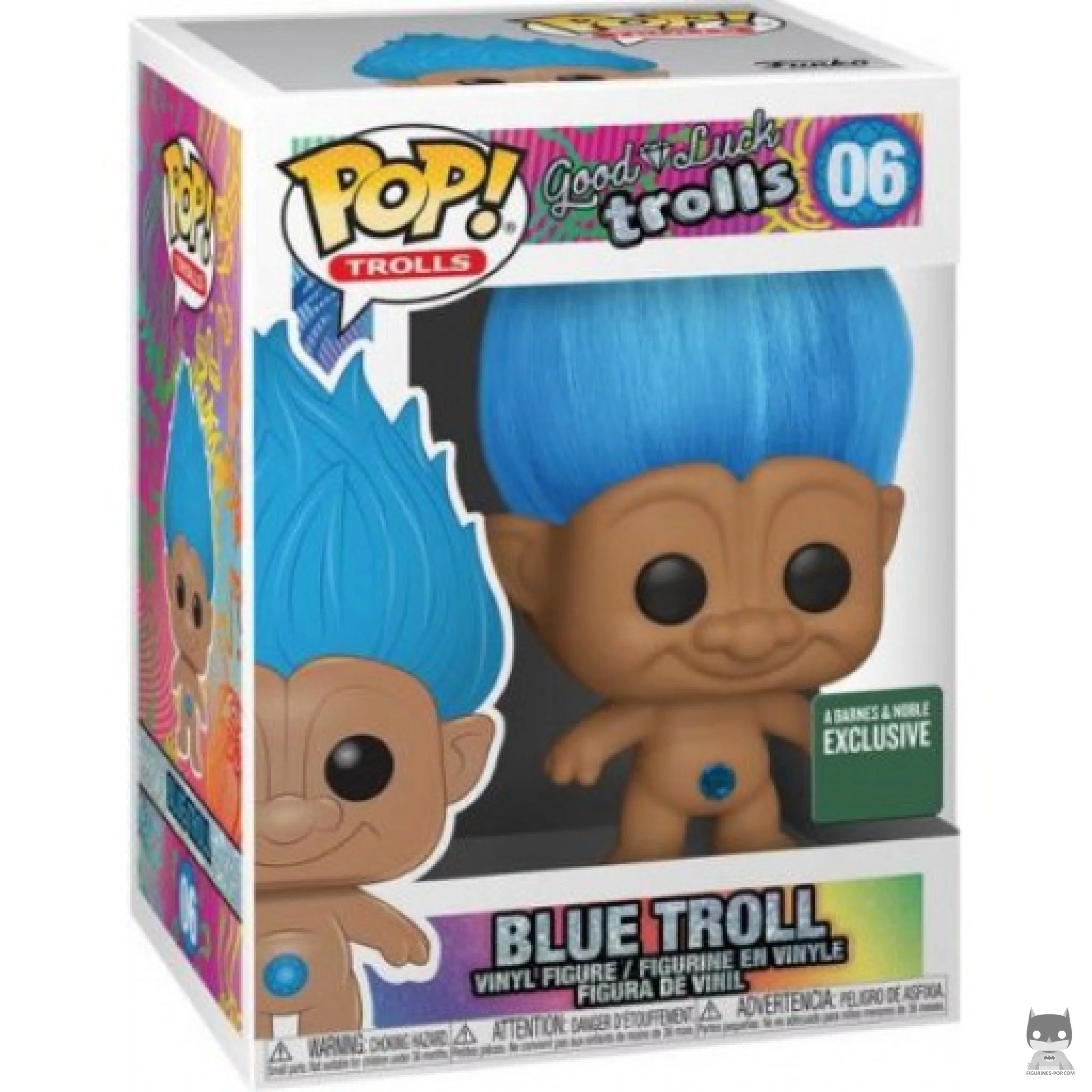 Blue Troll Funko Pop! figure in its box