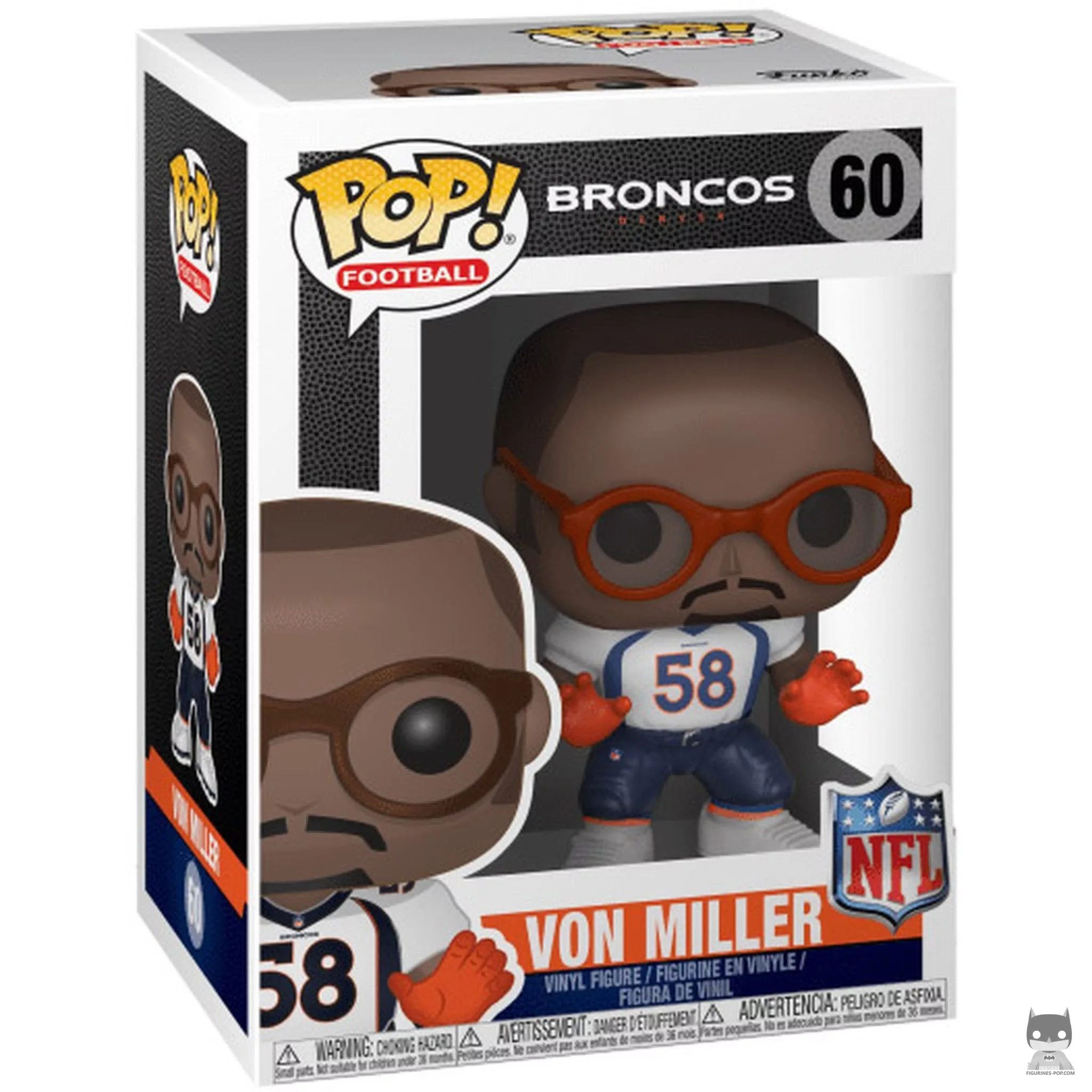 Von Miller Funko Pop! figure in its box