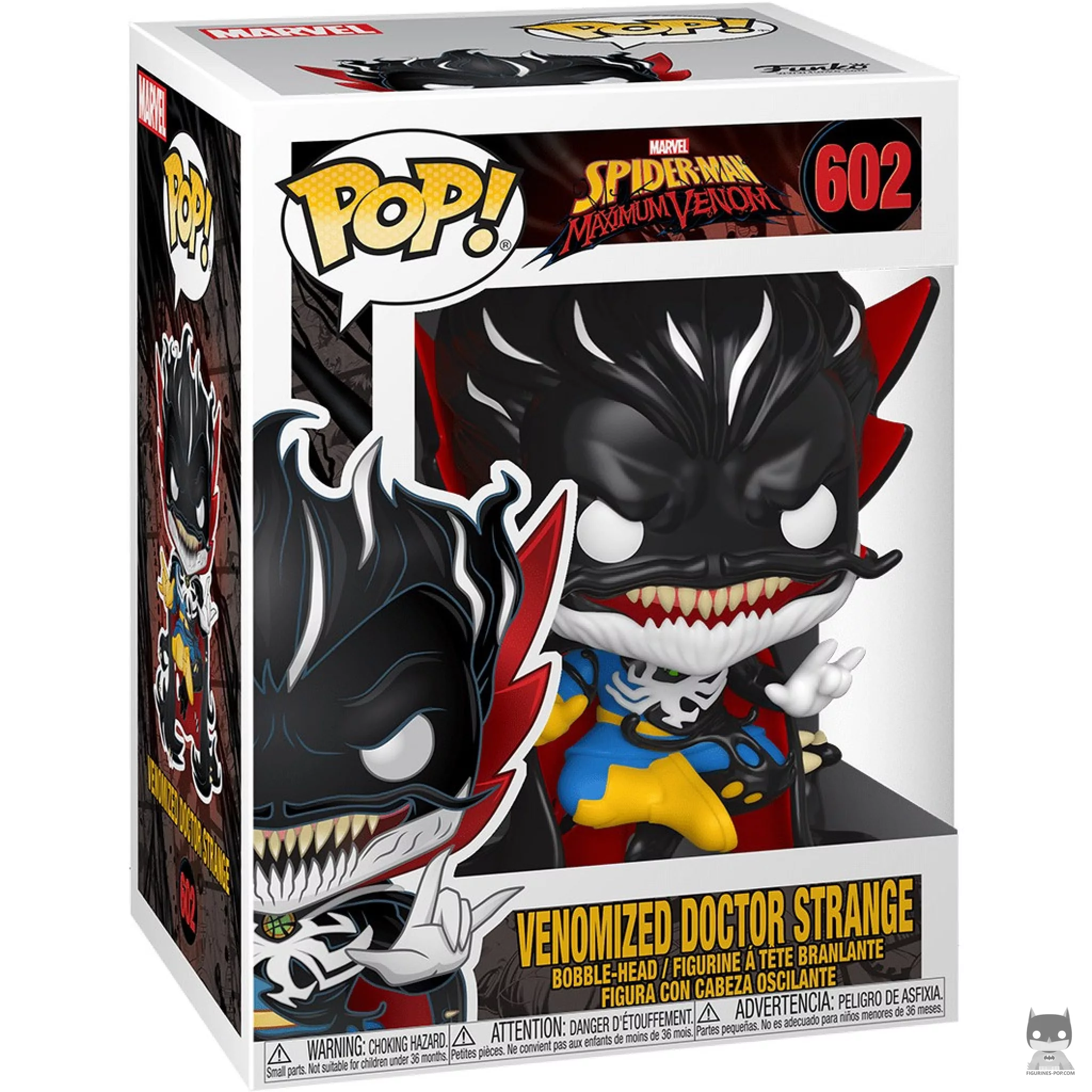 Venomized Doctor Strange Funko Pop! figure in its box