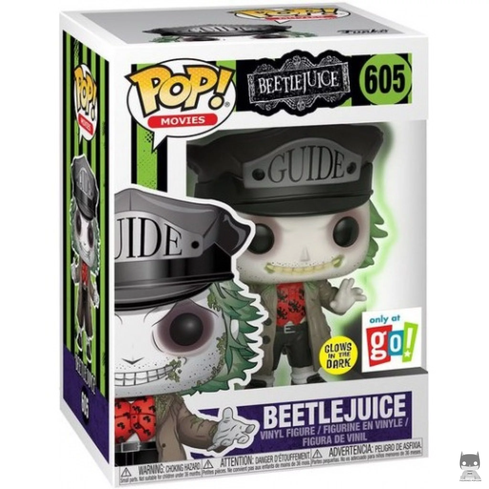 Beetlejuice (Glow in the Dark) Funko Pop! figure in its box
