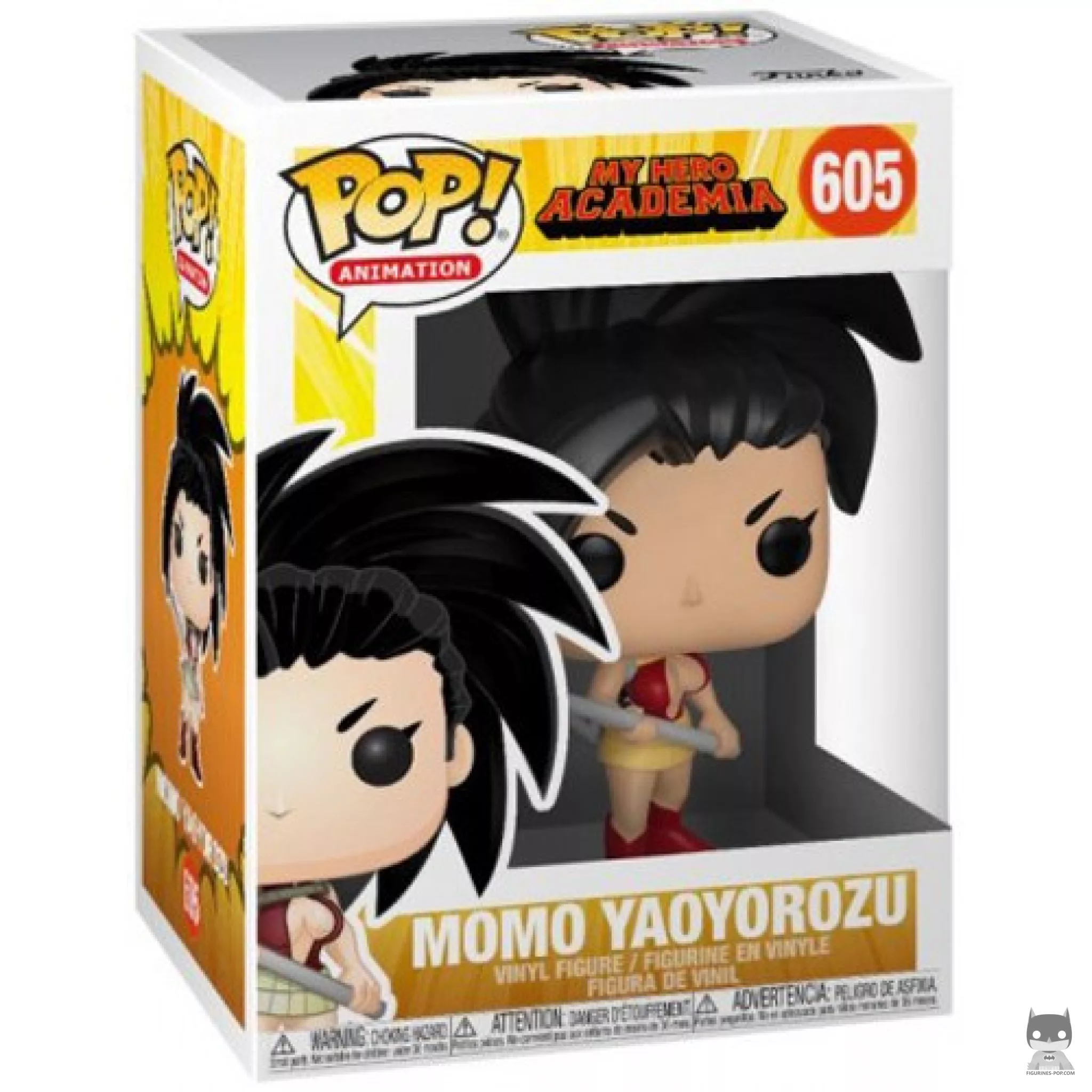 Momo Yaoyorozu Funko Pop! figure in its box