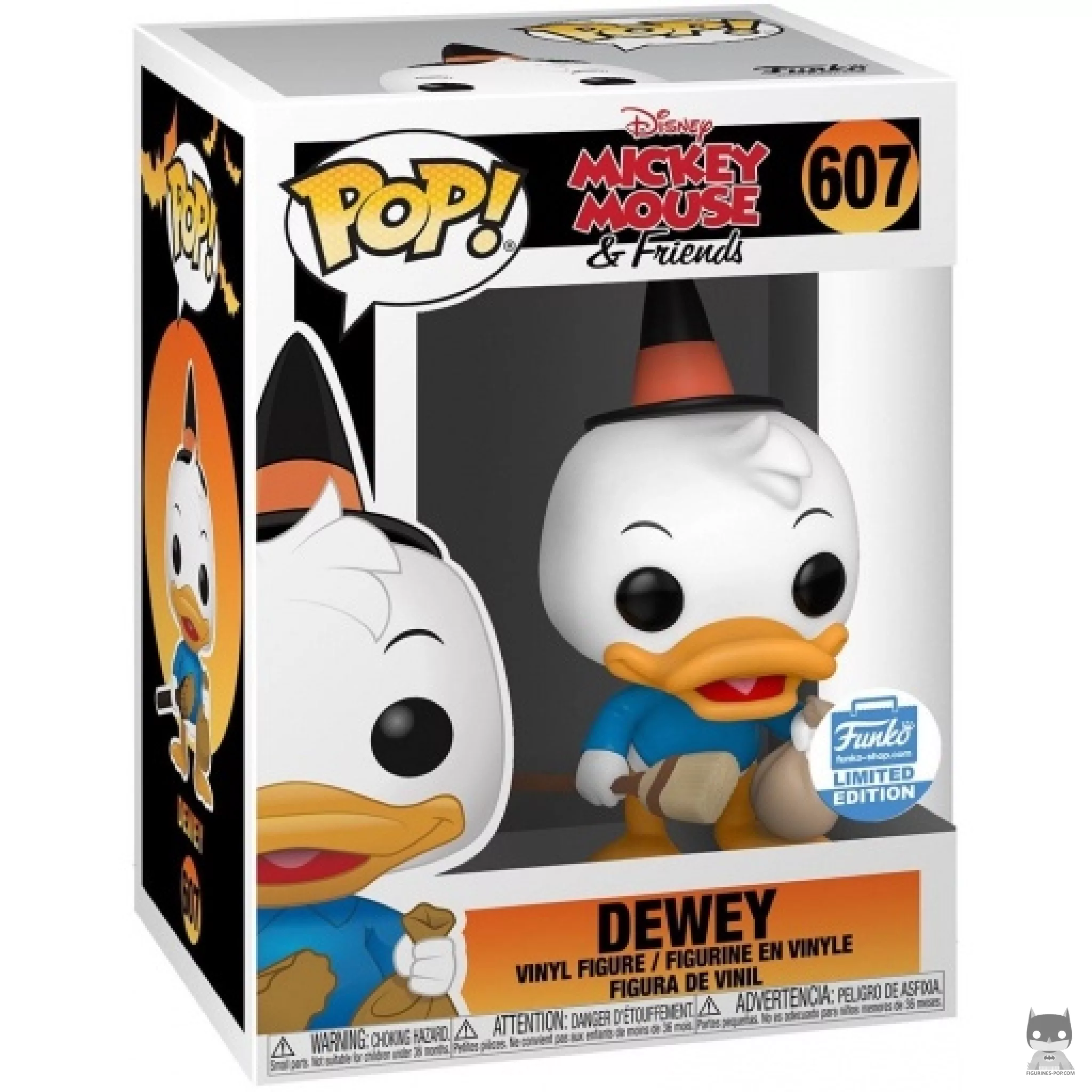 Dewey Funko Pop! figure in its box