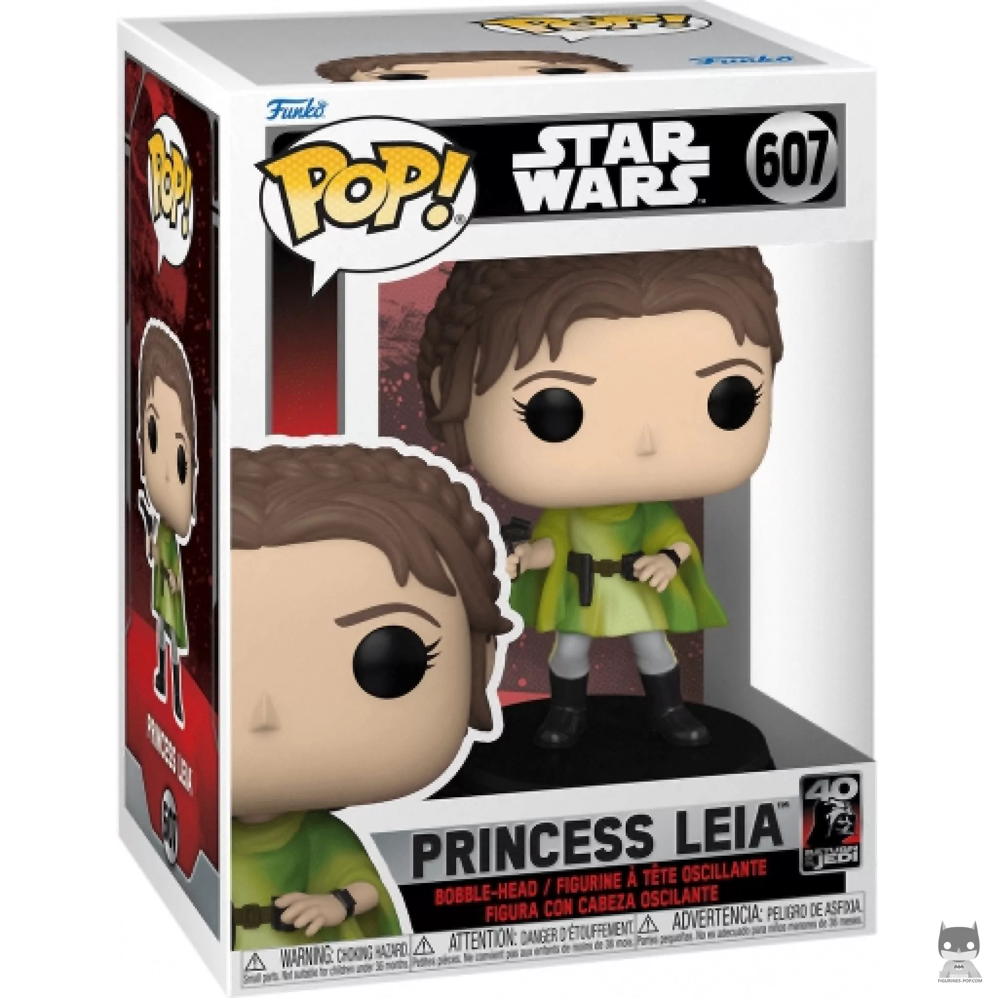 Princess Leia Funko Pop! figure in its box