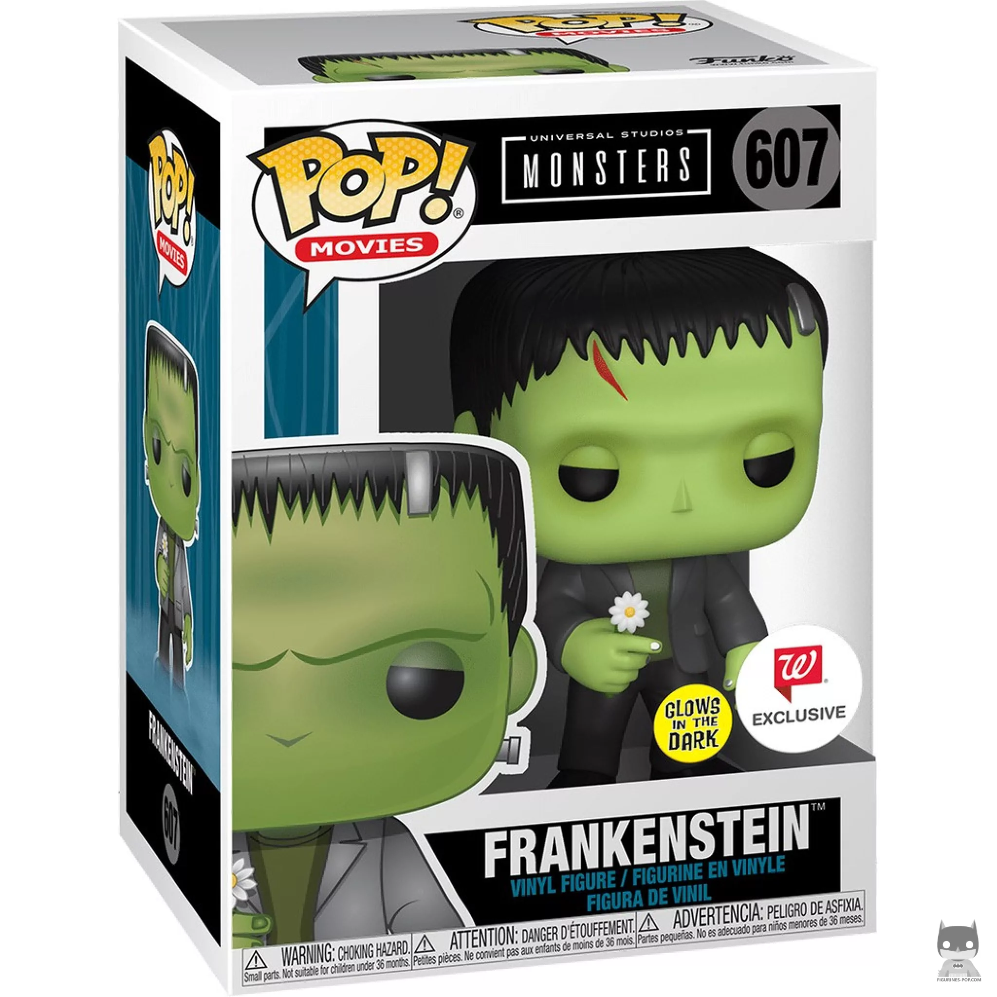 Frankenstein with flower Funko Pop! figure in its box