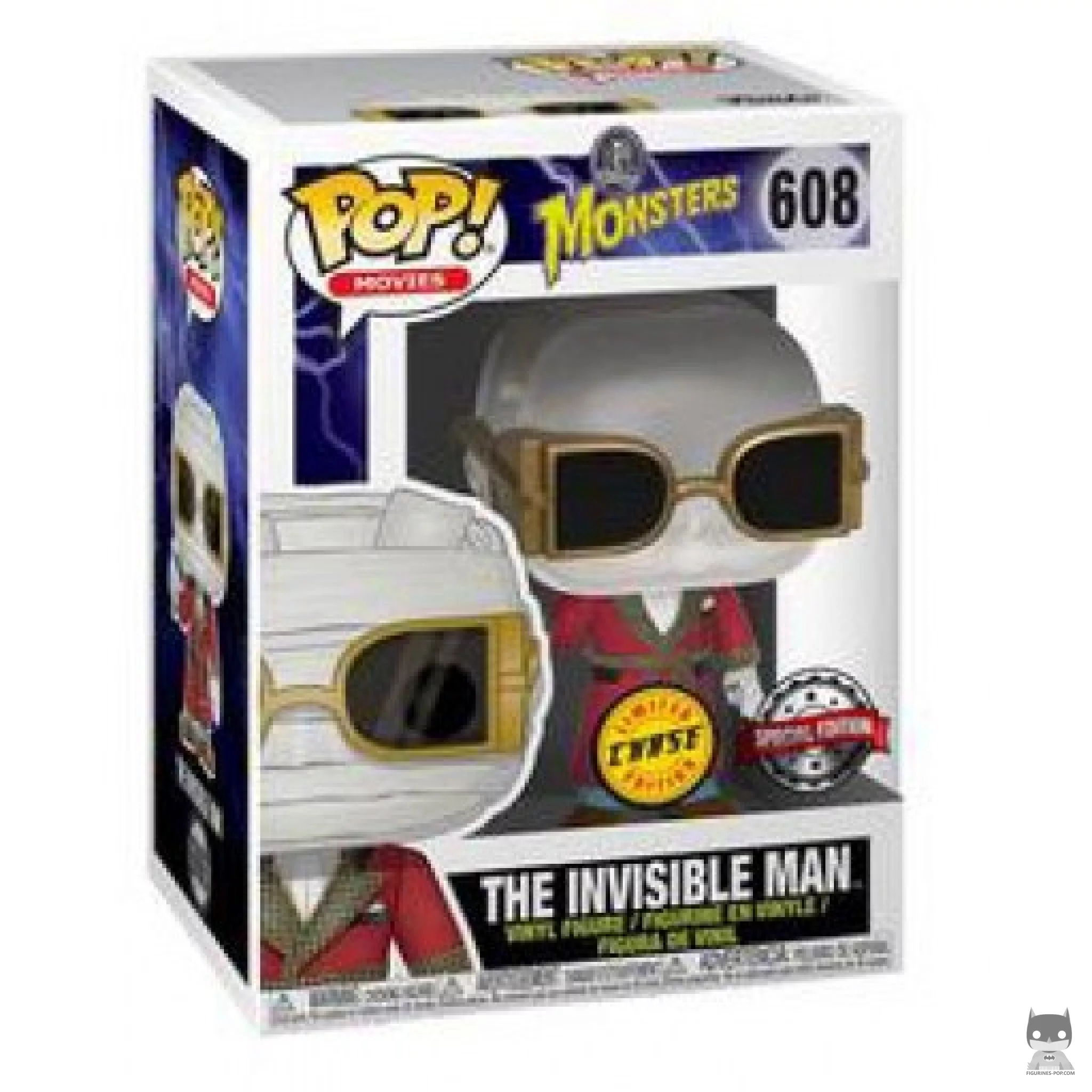 The Invisible Man clear (Chase) Funko Pop! figure (Universal Monsters)
