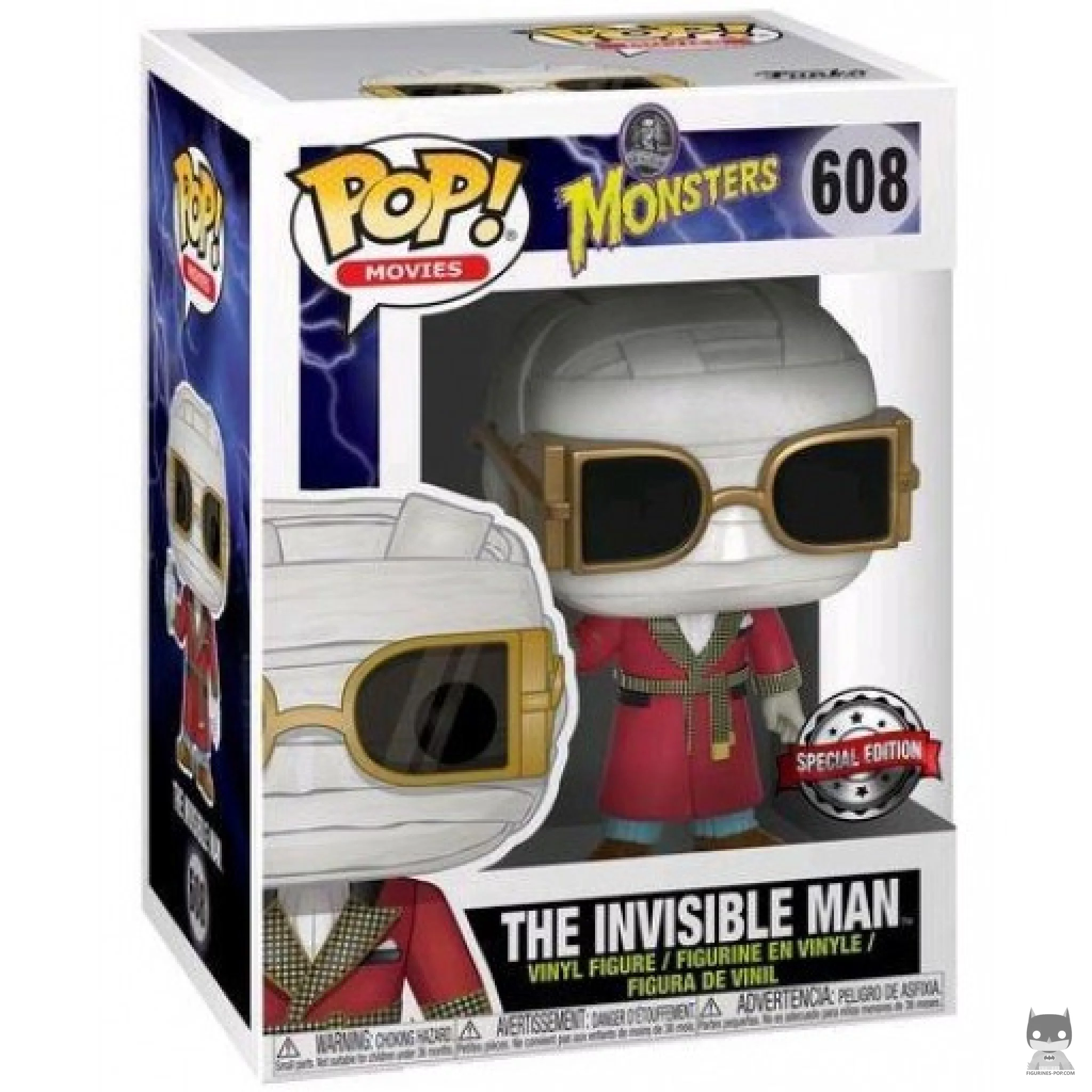 The Invisible Man Funko Pop! figure in its box