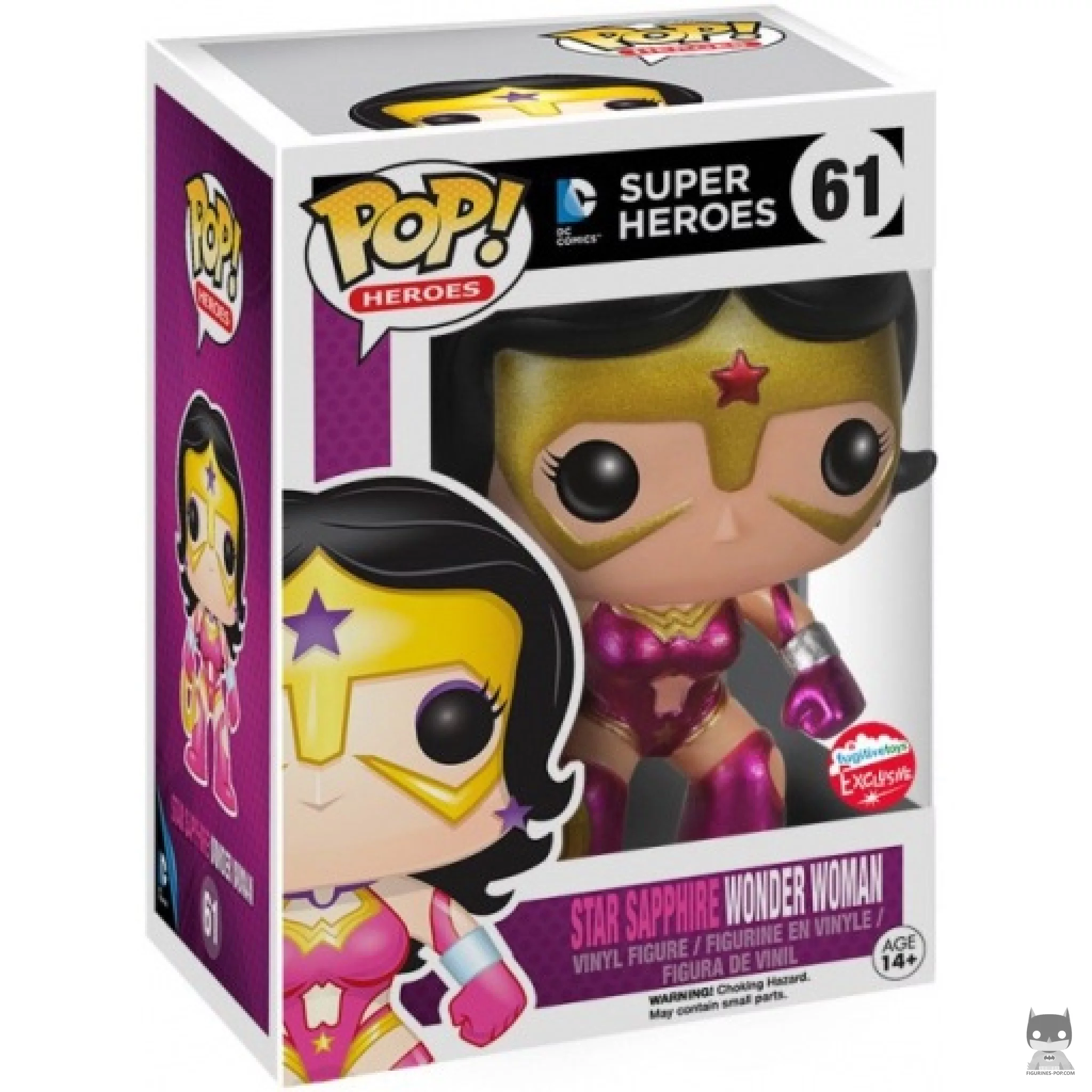 Wonder Woman as Star Sapphire (Metallic) Funko Pop! figure in its box