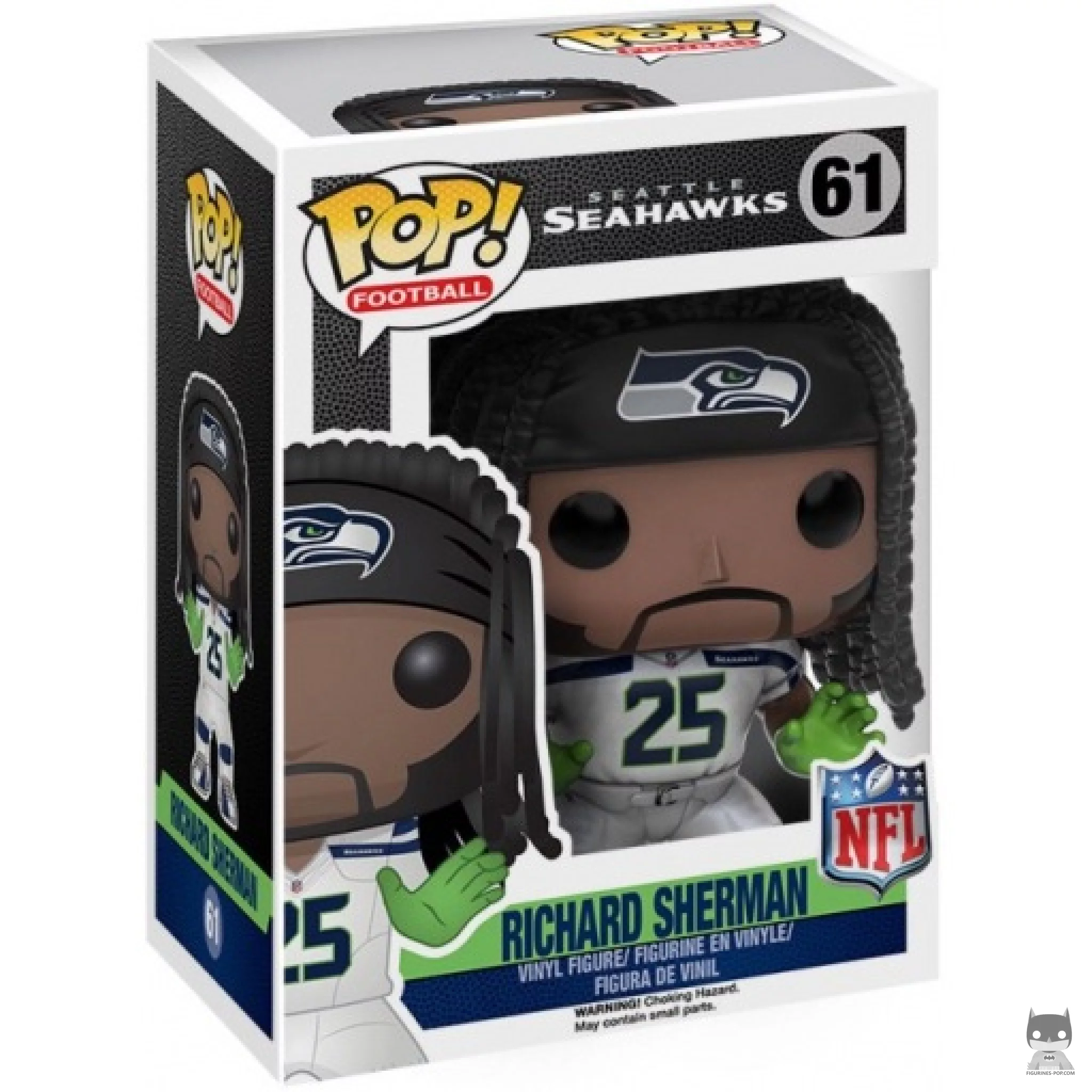 Richard Sherman Funko Pop! figure in its box