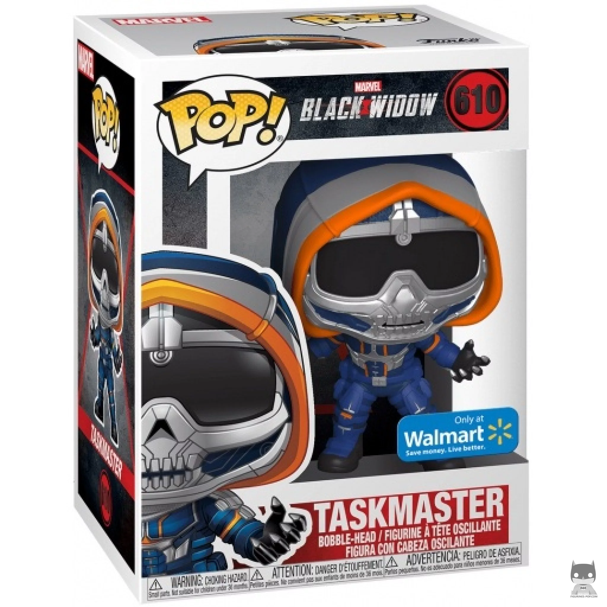 Taskmaster Funko Pop! figure in its box