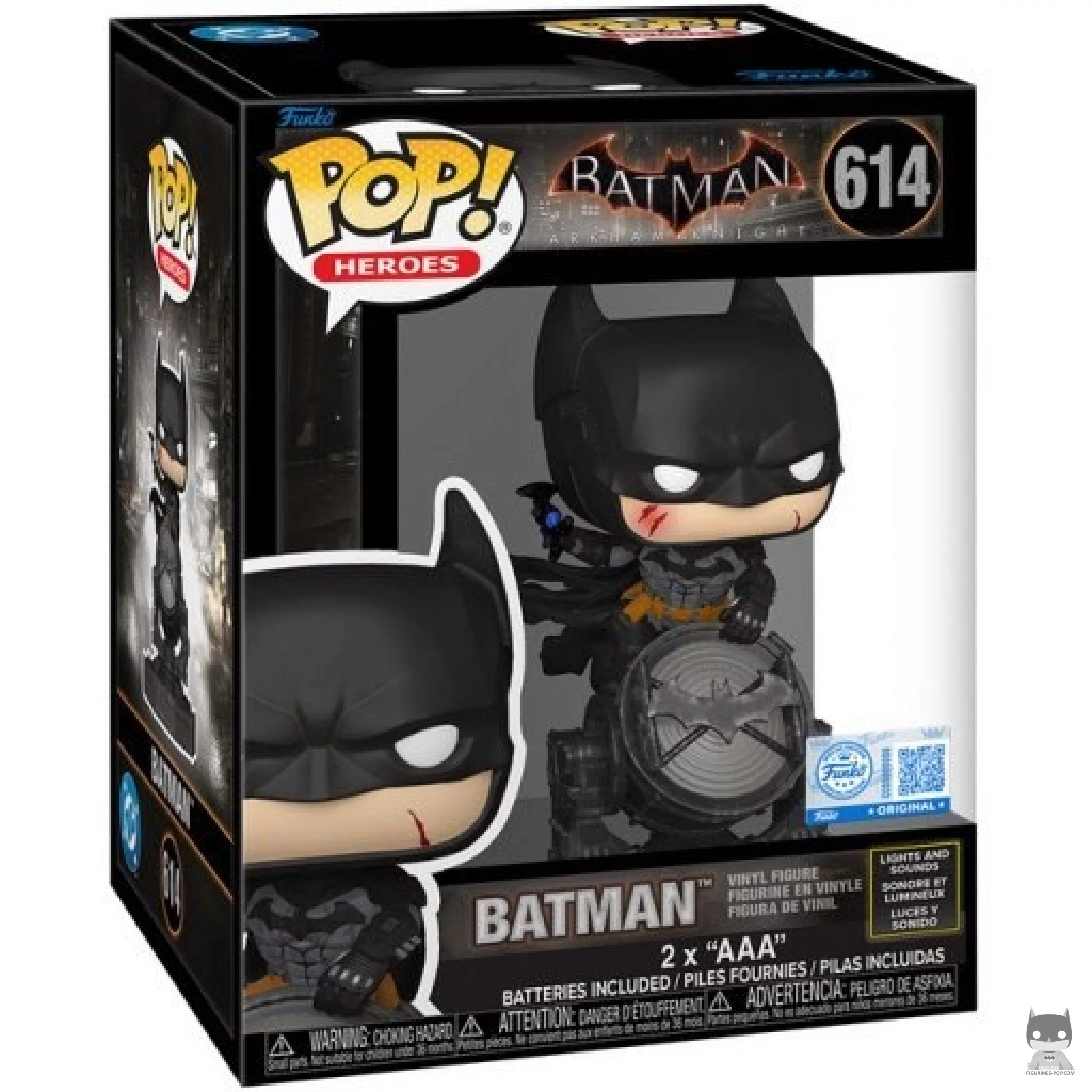 Batman (Lights & Sound) Funko Pop! figure in its box