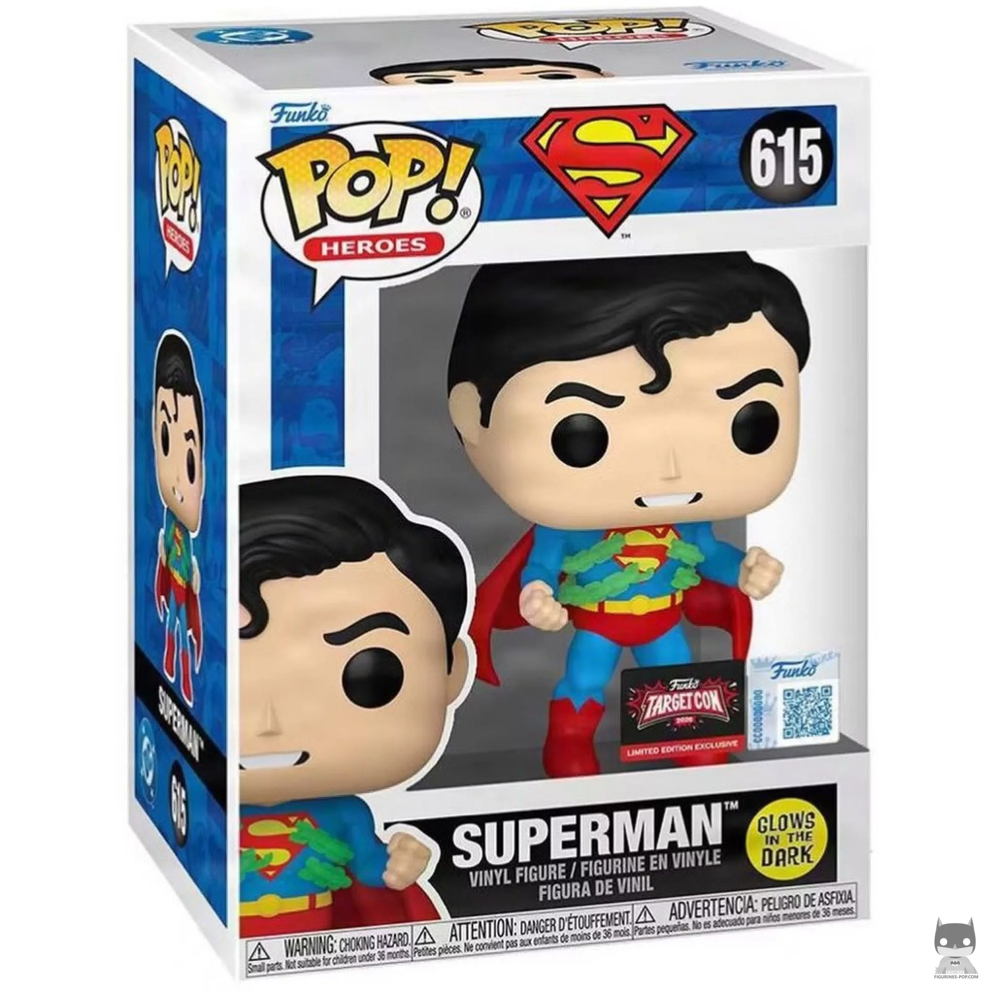 Superman (Glow in the Dark) Funko Pop! figure in its box