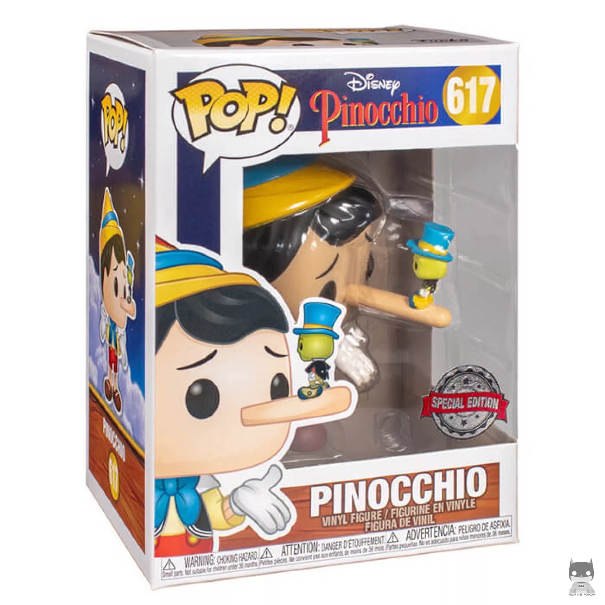 Pinocchio Funko Pop! figure in its box