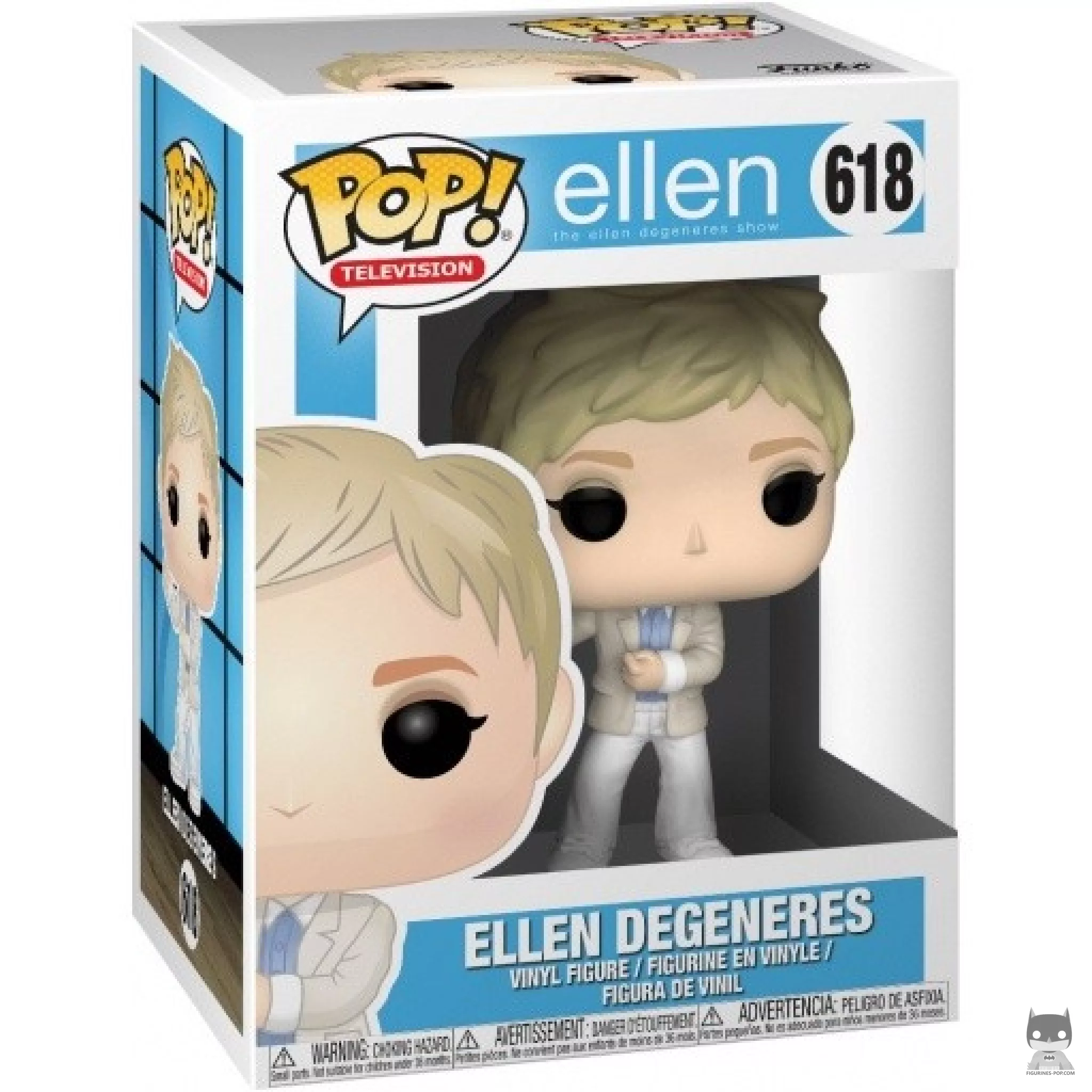Ellen DeGeneres Funko Pop! figure in its box