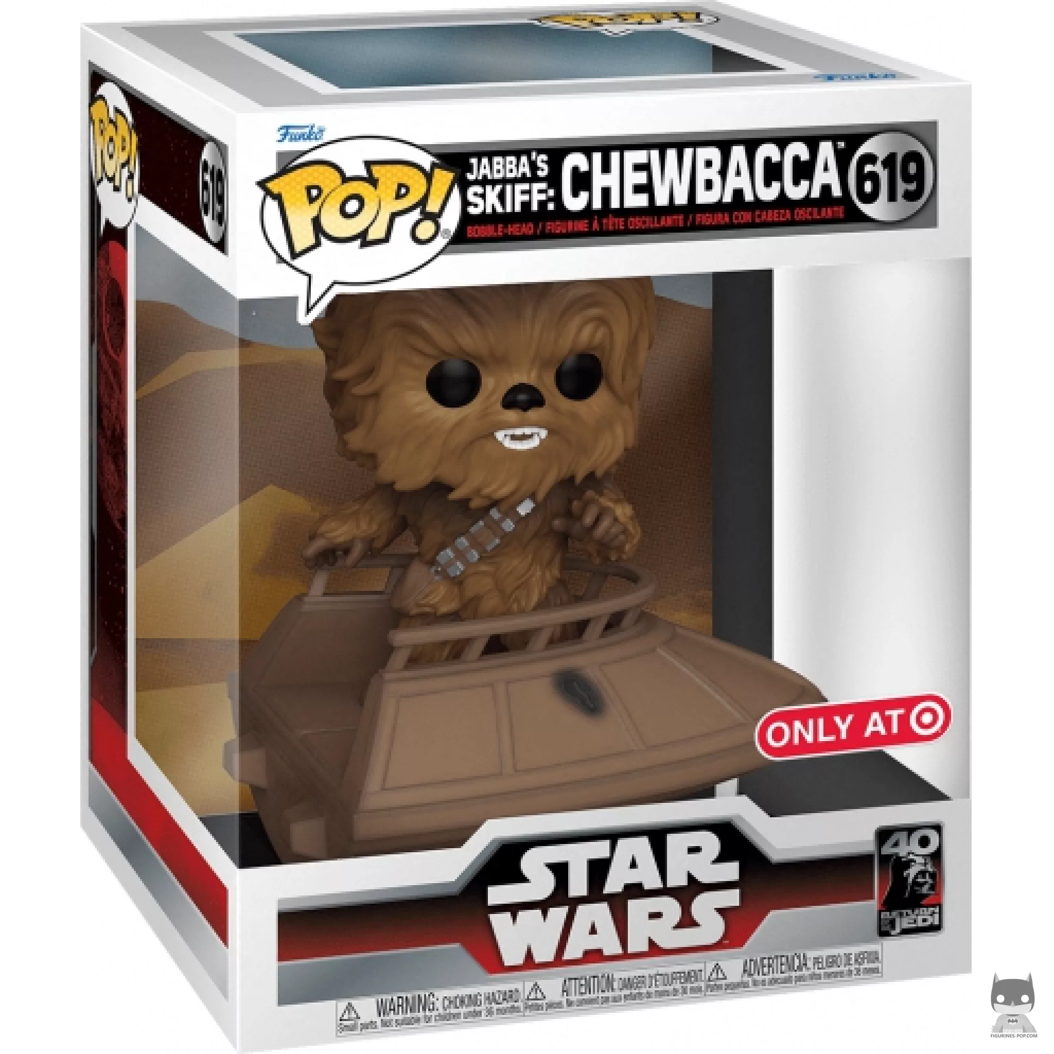 Jabba's Skiff: Chewbacca Funko Pop! figure in its box