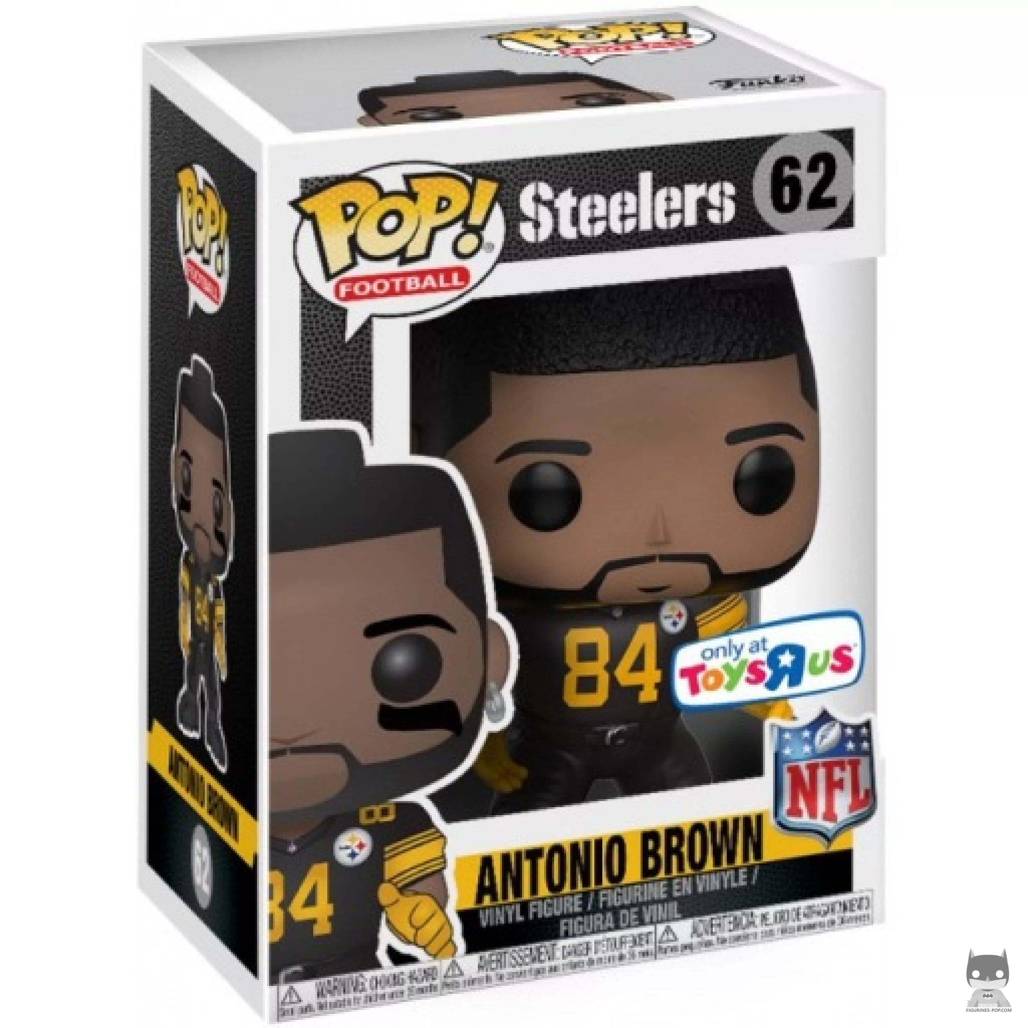 Antonio Brown (Steelers Color Rush) Funko Pop! figure in its box