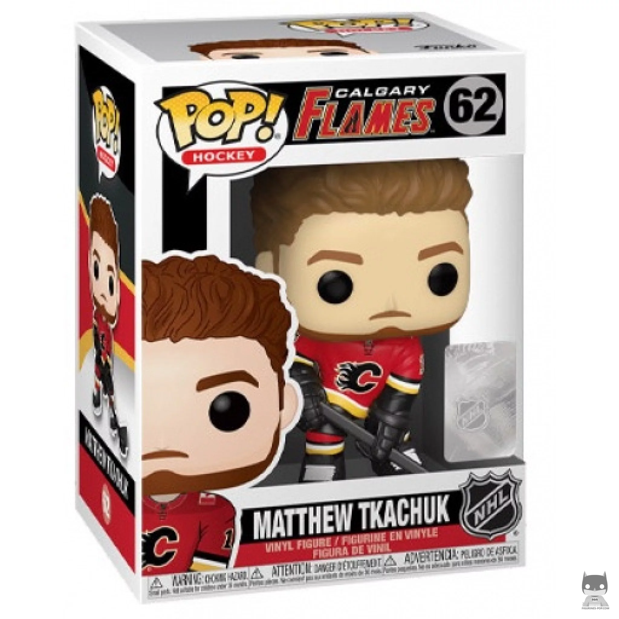 Matthew Tkachuk Funko Pop! figure in its box