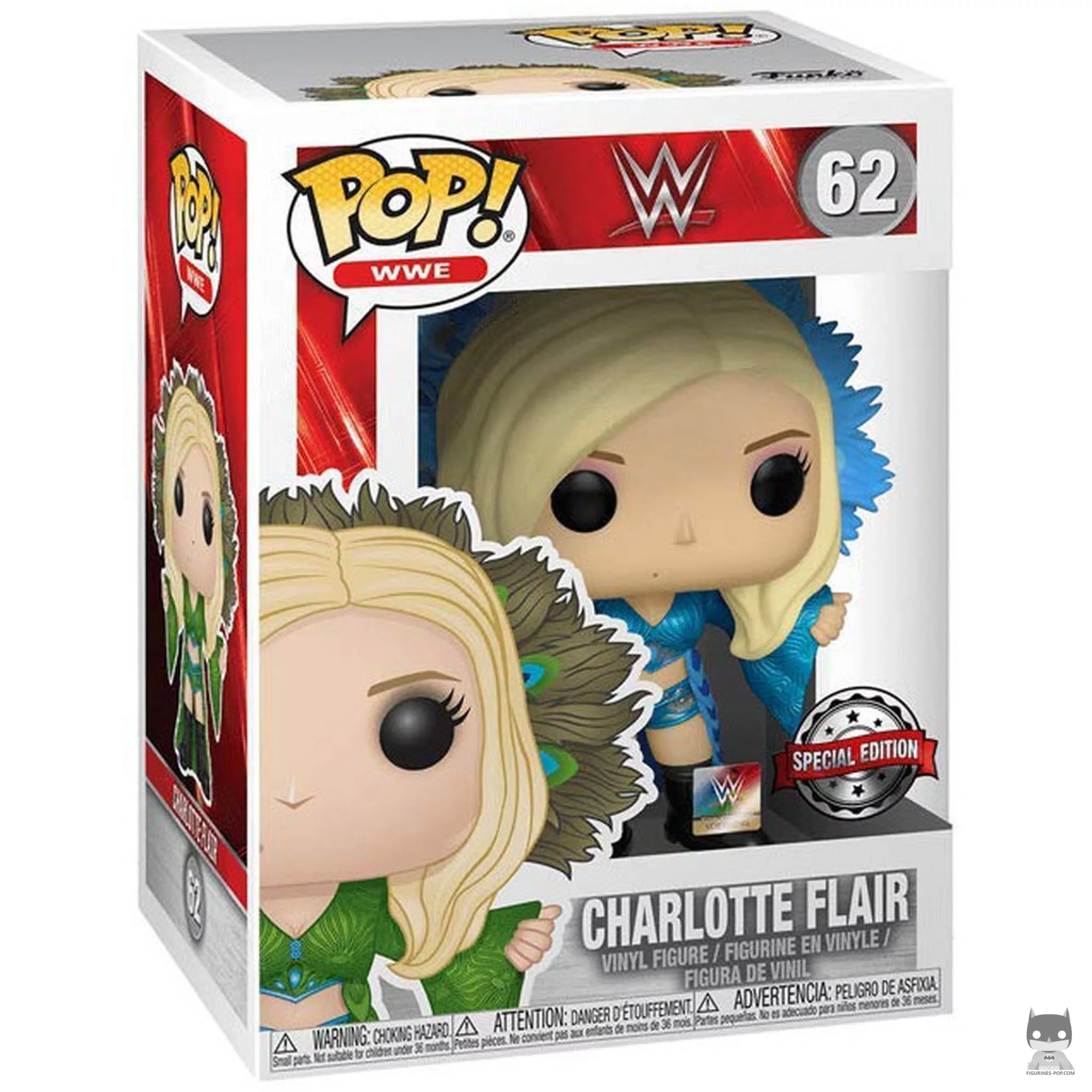 Charlotte Flair Funko Pop! figure in its box