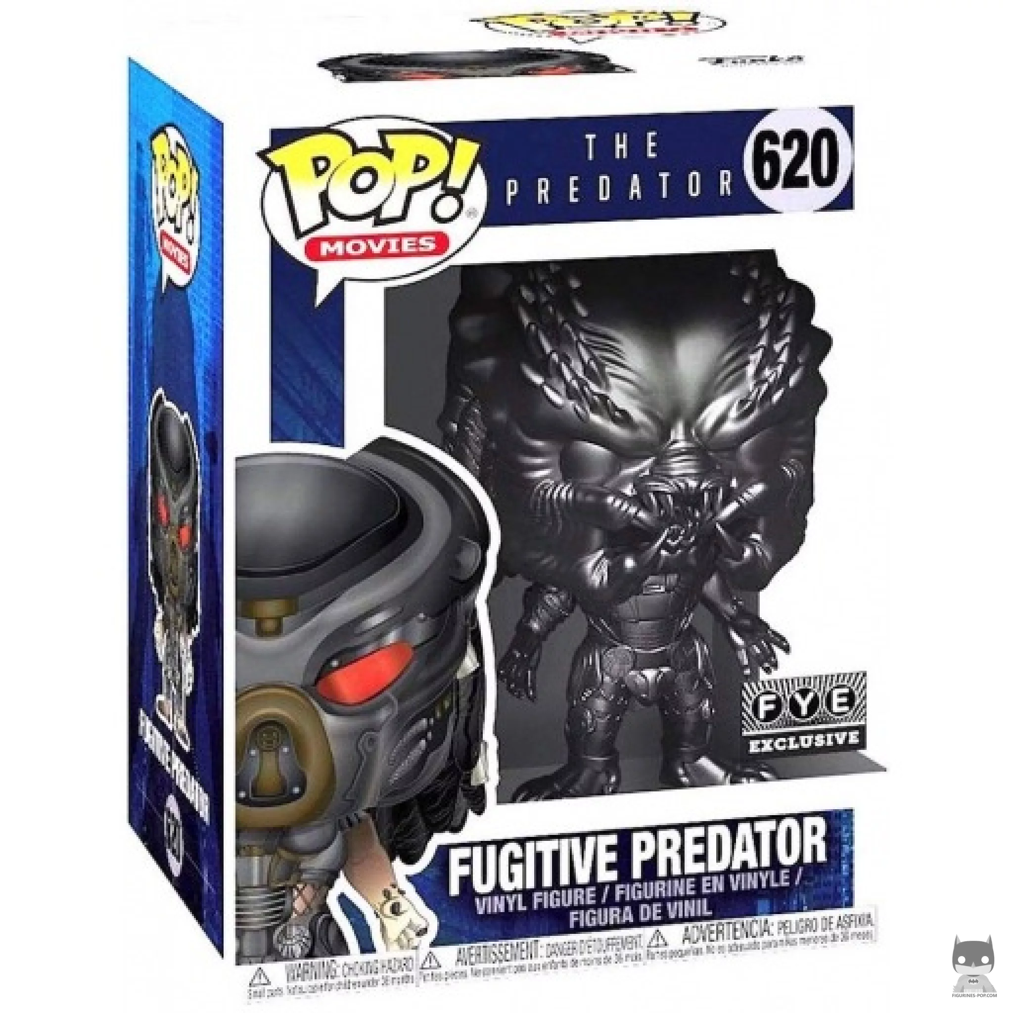 Fugitive Predator (Chrome & Black) Funko Pop! figure in its box